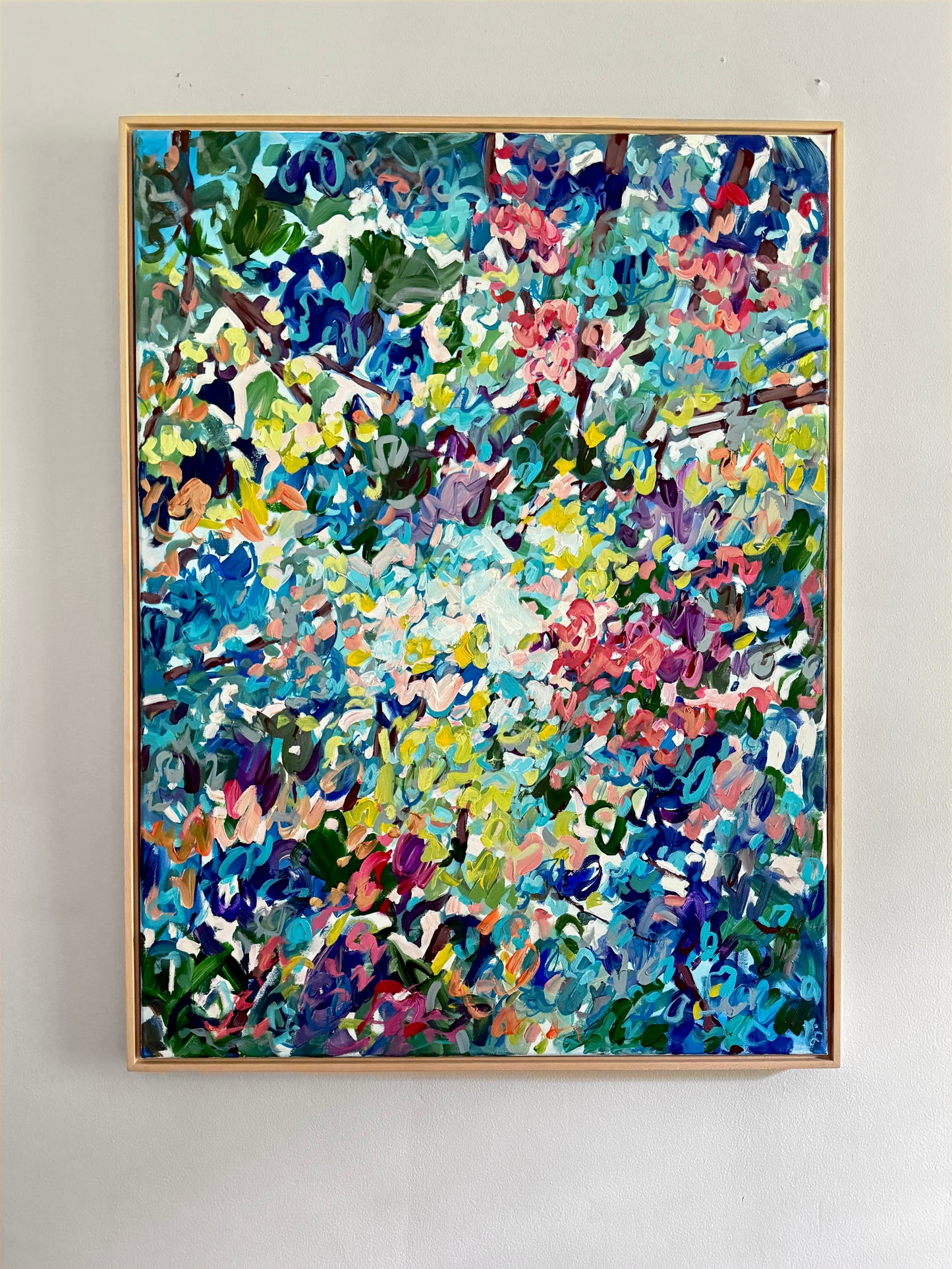 Thriving in Nature - Abstract Painting - 31x41 inches