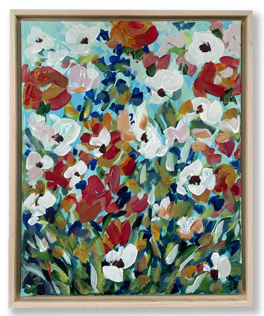 Enchanted Garden - Abstract Painting - 12x15 inches