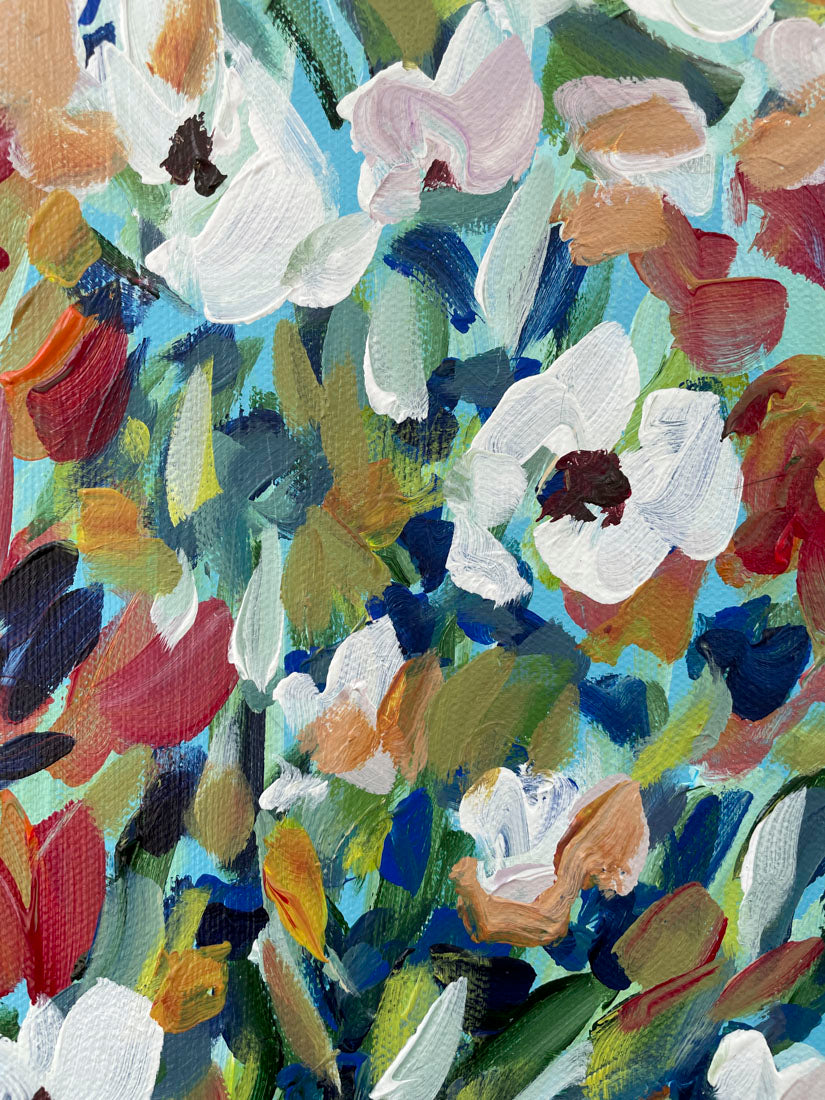 Enchanted Garden - Abstract Painting - 12x15 inches