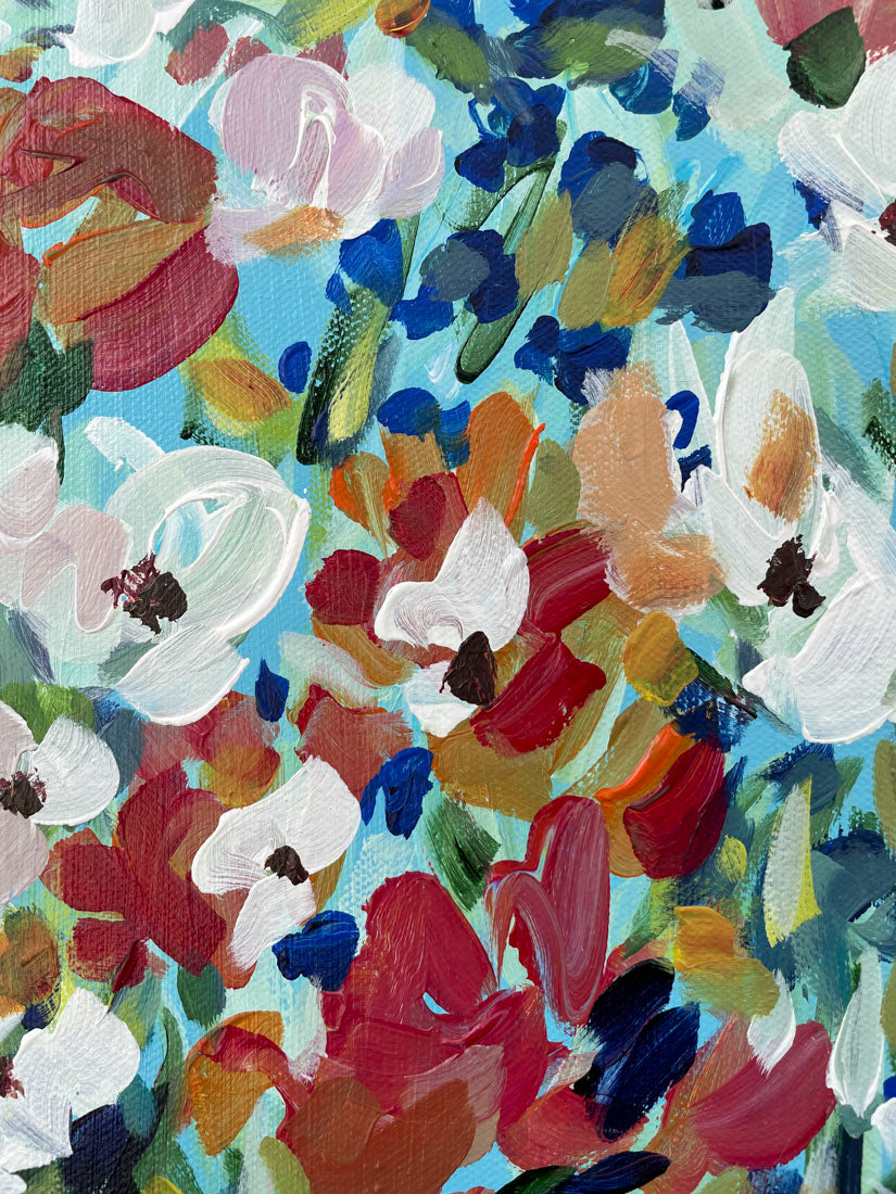 Enchanted Garden - Abstract Painting - 12x15 inches