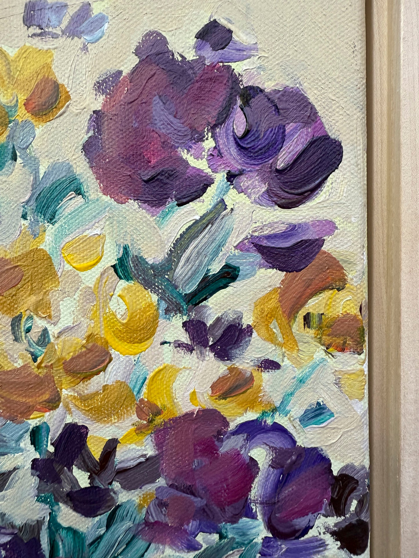 Fall Bouquet - Abstract Floral Painting - 9x11 inches