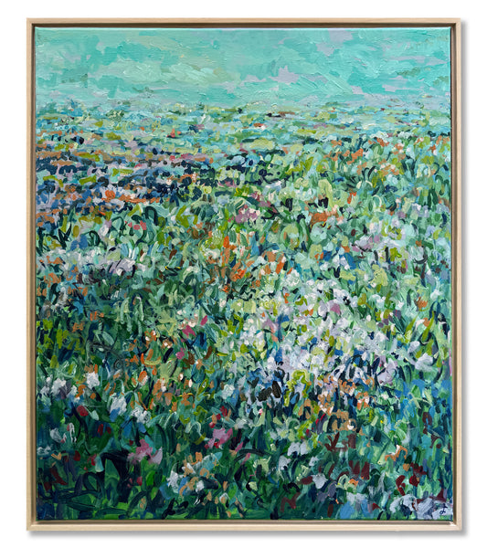 Feeling Free - Abstract Landscape Painting - 25x31 inches