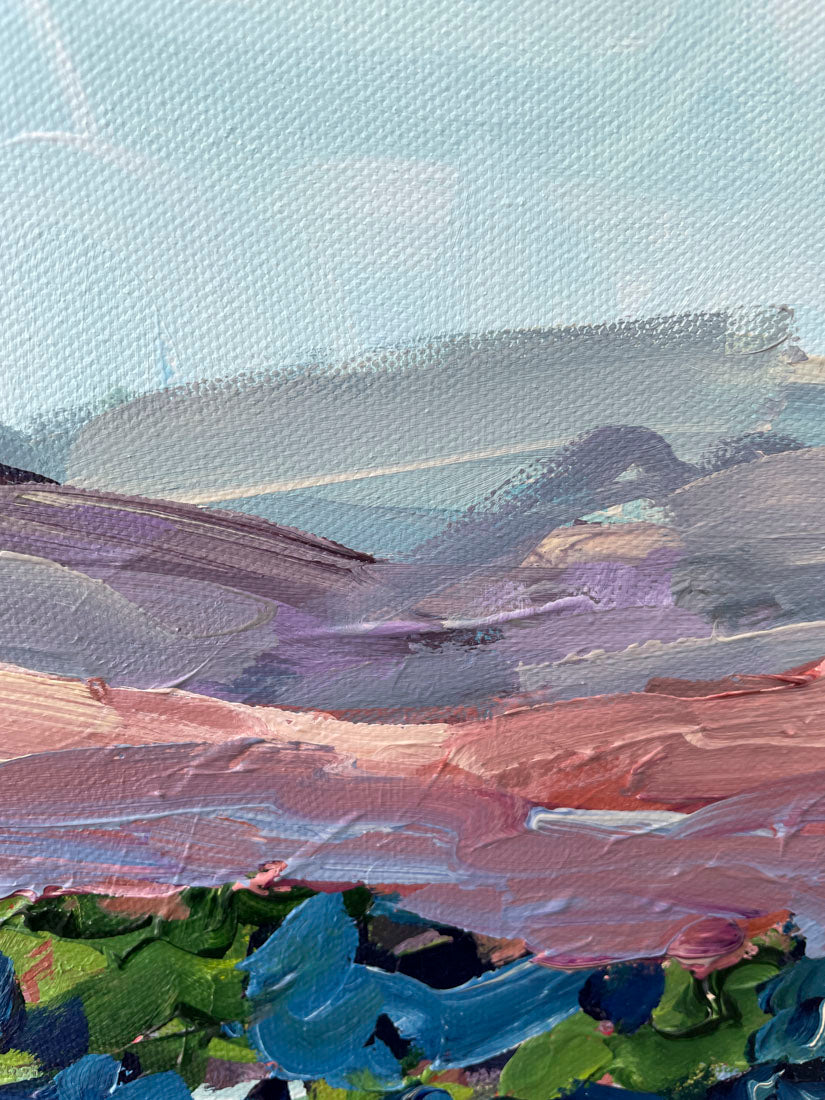 Field Creek - Abstract Floral Painting - 17x21 inches
