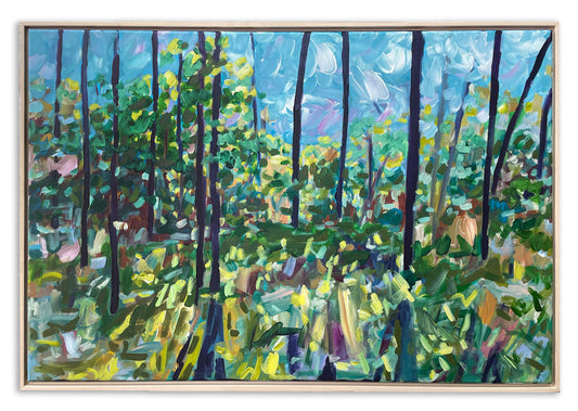 Seeing Through - Abstract Landscape Painting - 37x25in