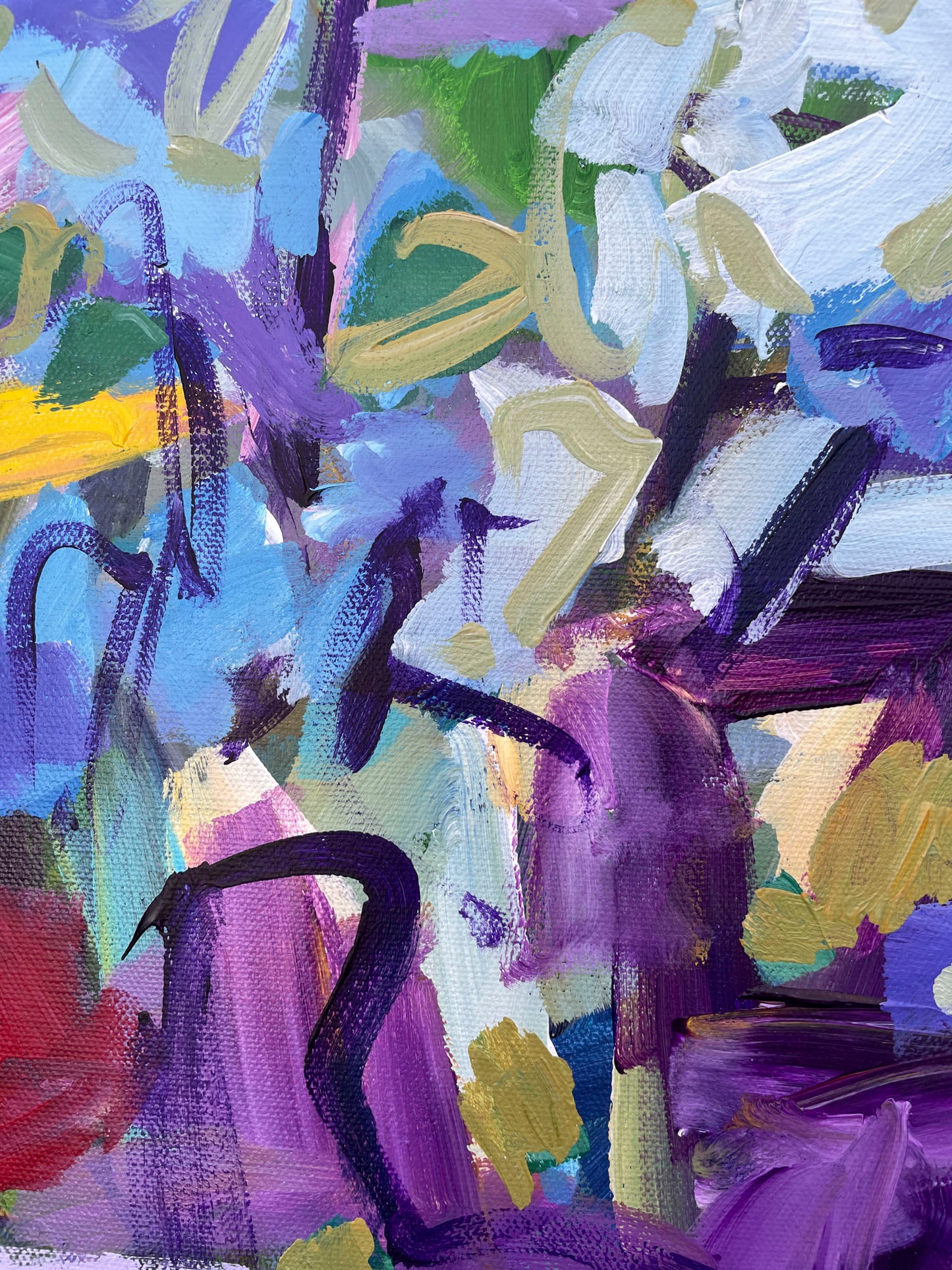 Free Flowing - Abstract Painting - 25x25 inches