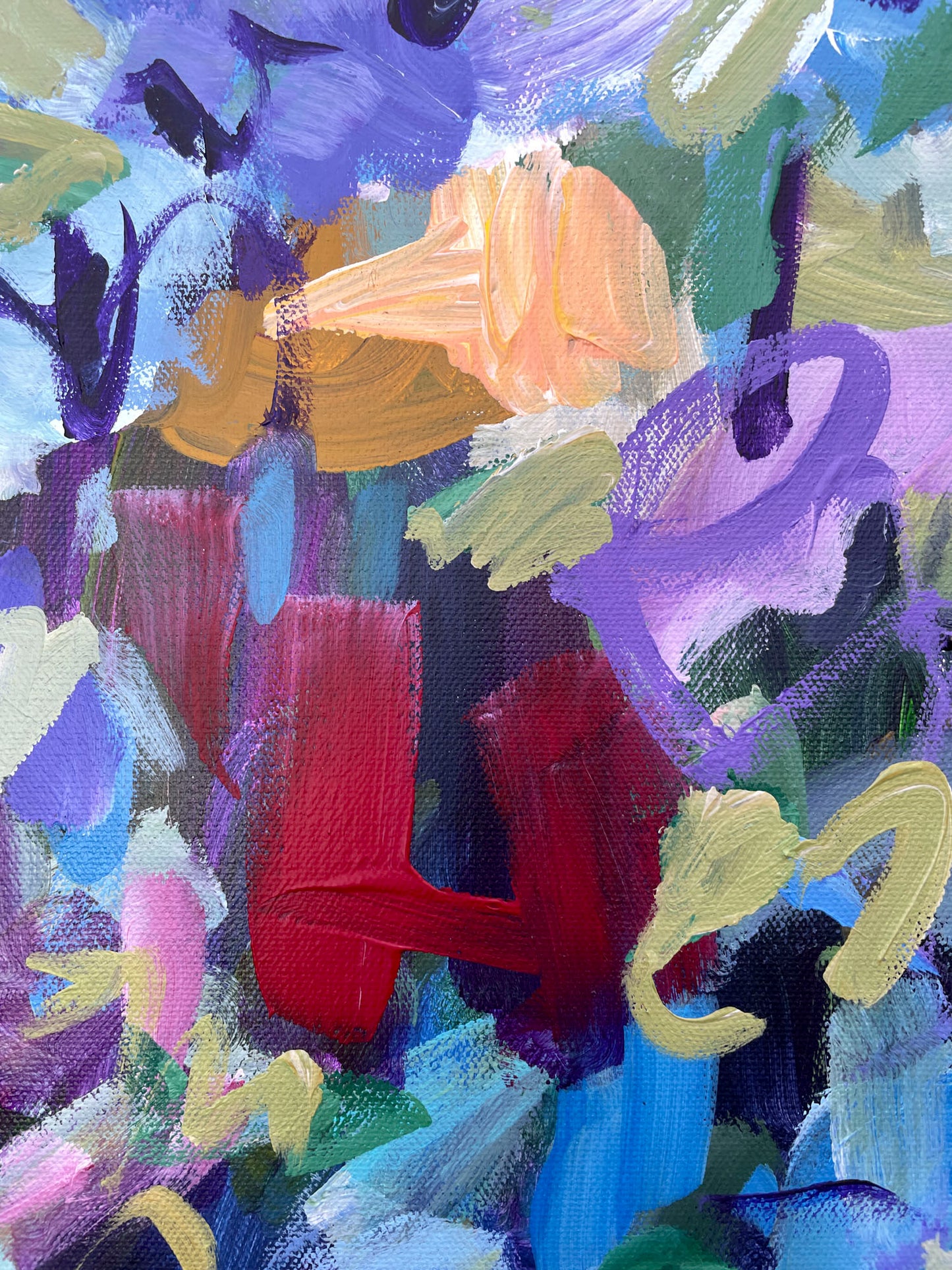 Free Flowing - Abstract Painting - 25x25 inches