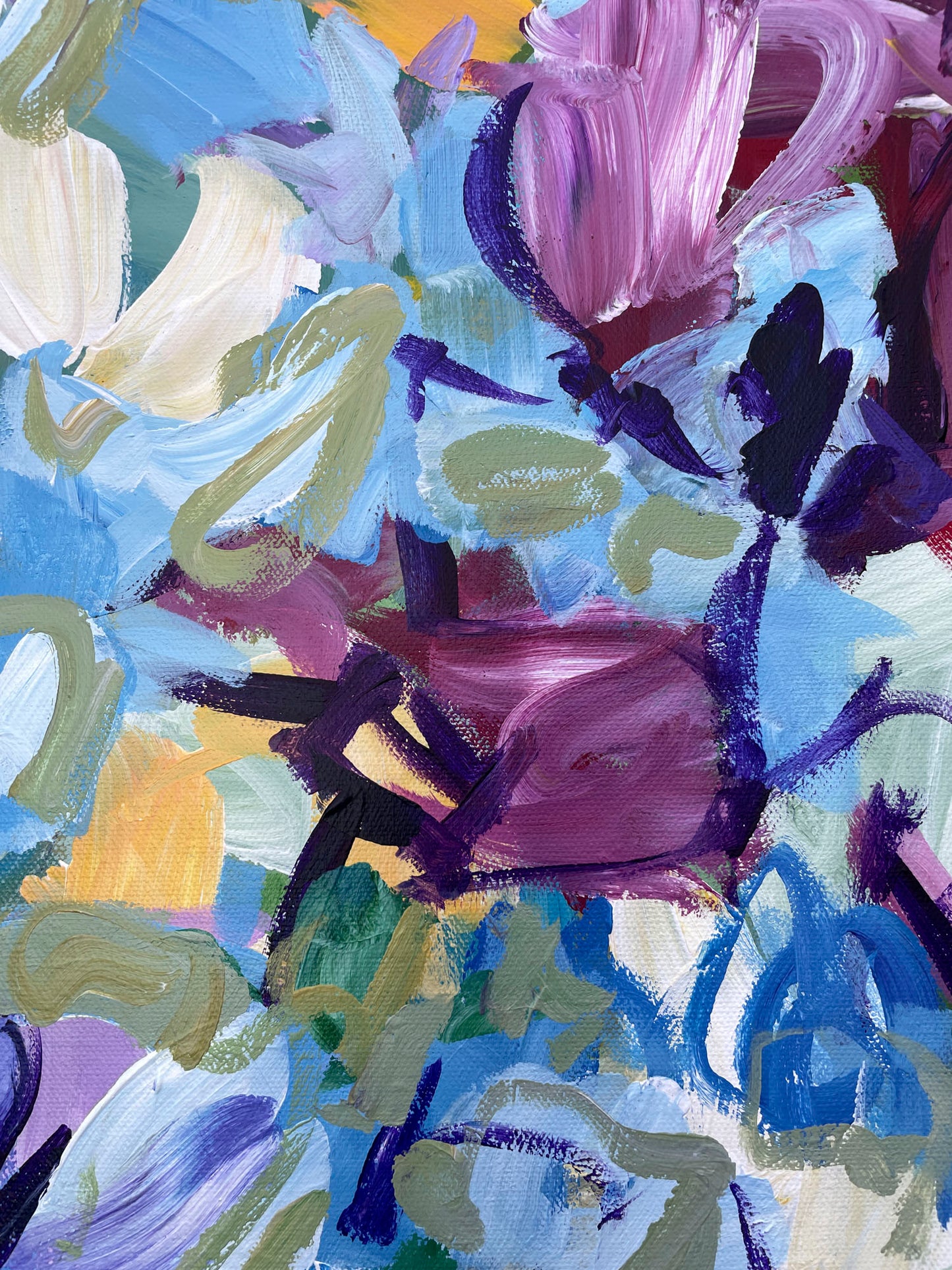 Free Flowing - Abstract Painting - 25x25 inches