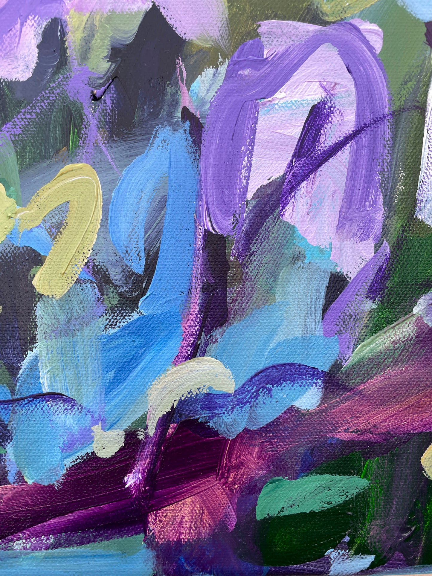 Free Flowing - Abstract Painting - 25x25 inches