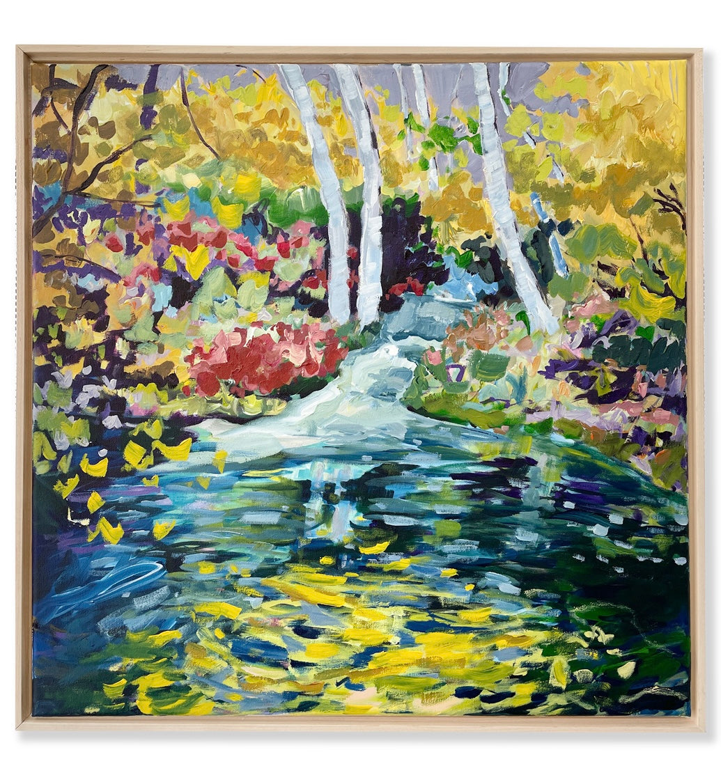 My Reflection - Abstract Landscape Painting - 25x25 inches