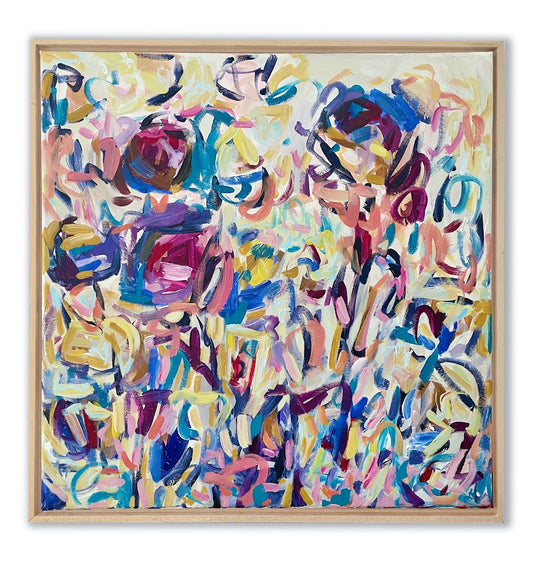 Nature is Wild - Abstract Painting - 21x21 inches