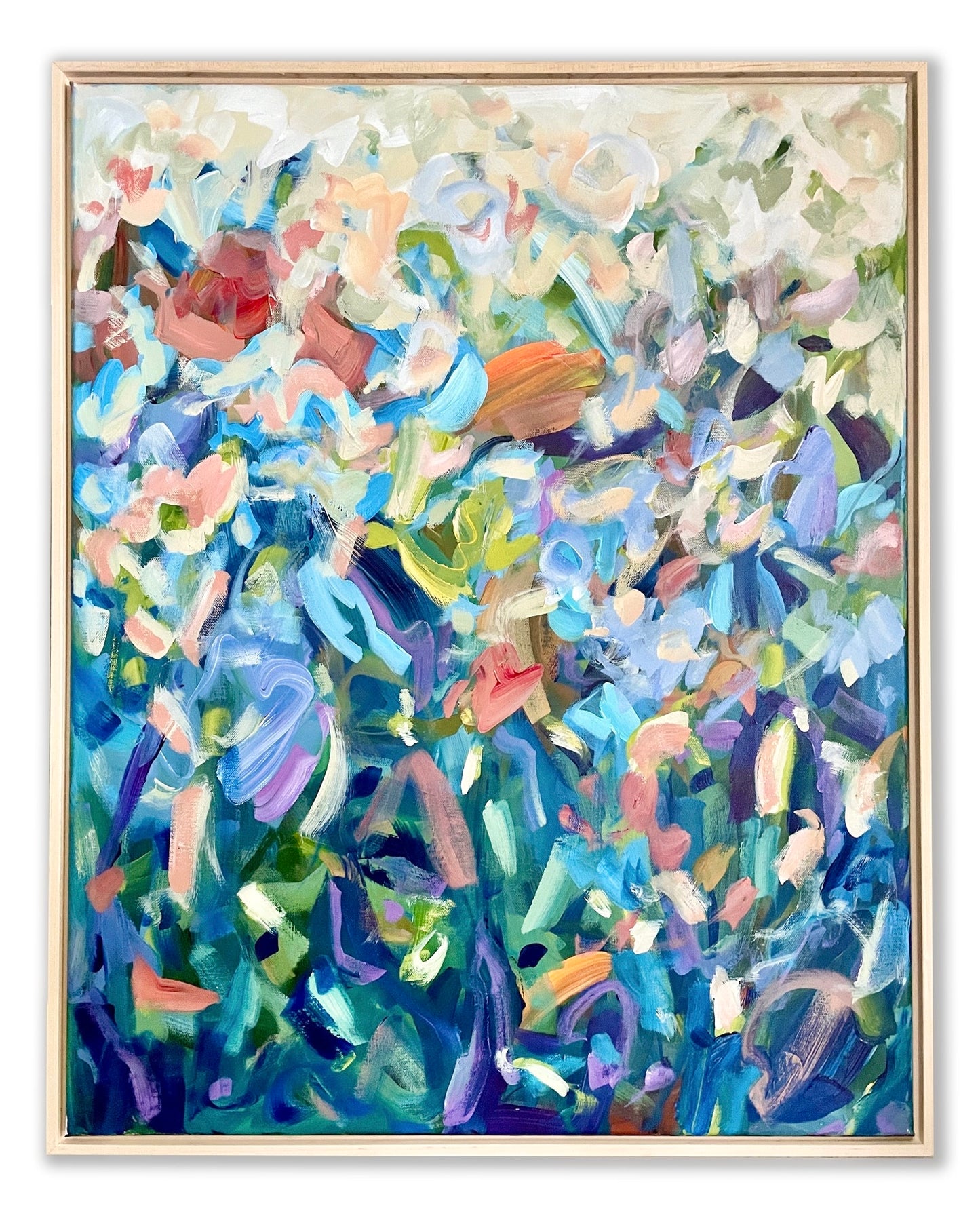 Garden Dreams - Abstract Painting - 25x31 inches