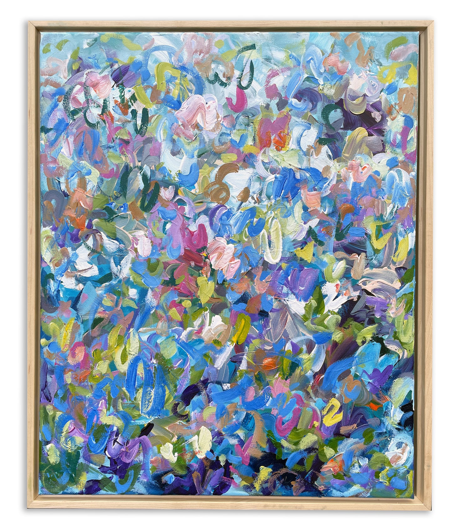 Garden Party - Abstract Painting - 17x21in