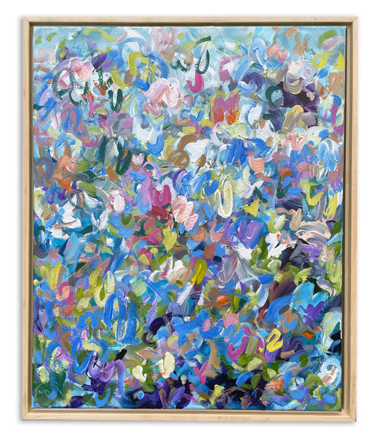 Garden Party - Abstract Painting - 17x21in