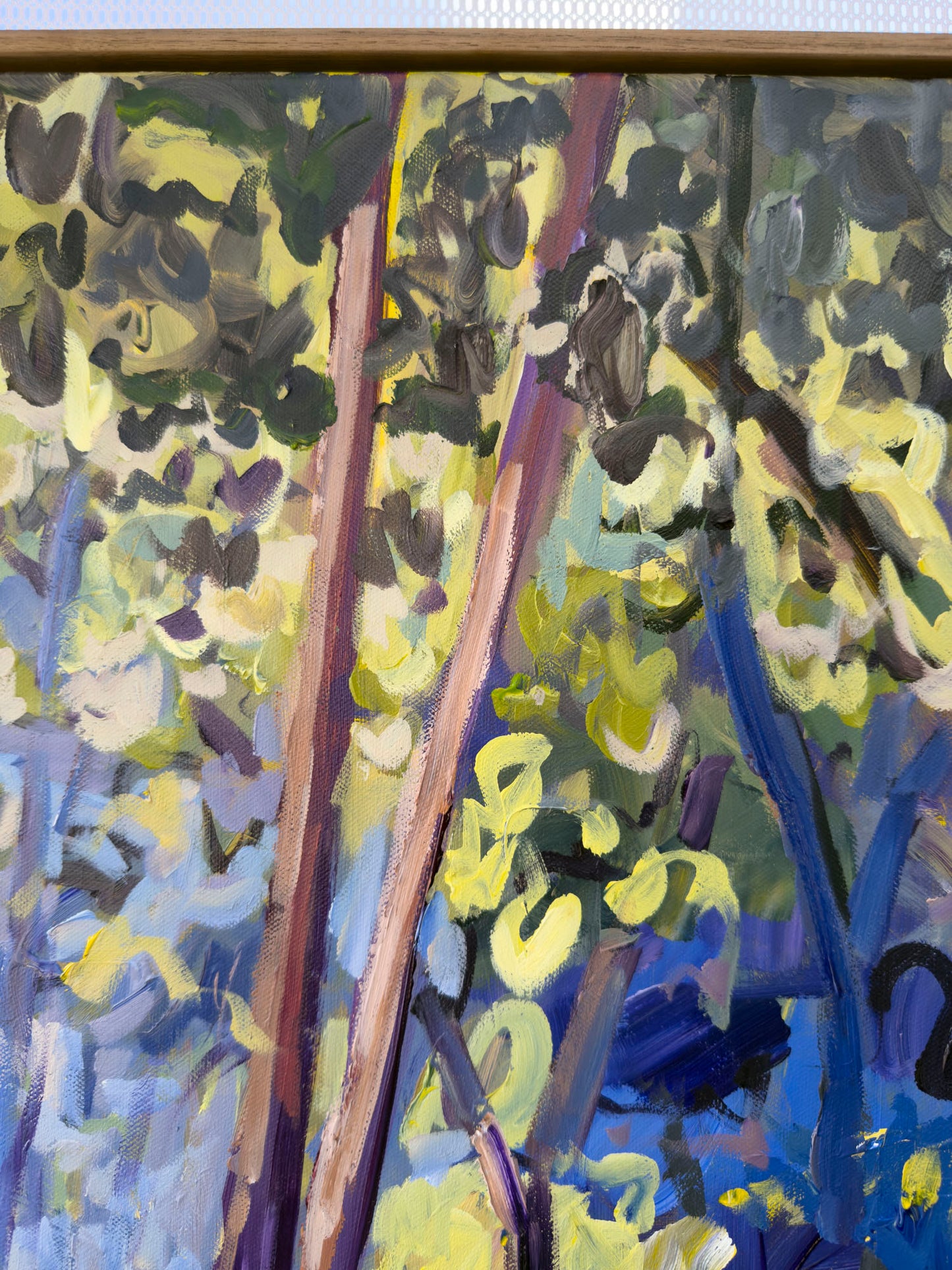 Golden Hour - Abstract Landscape Painting - 31x25 inches