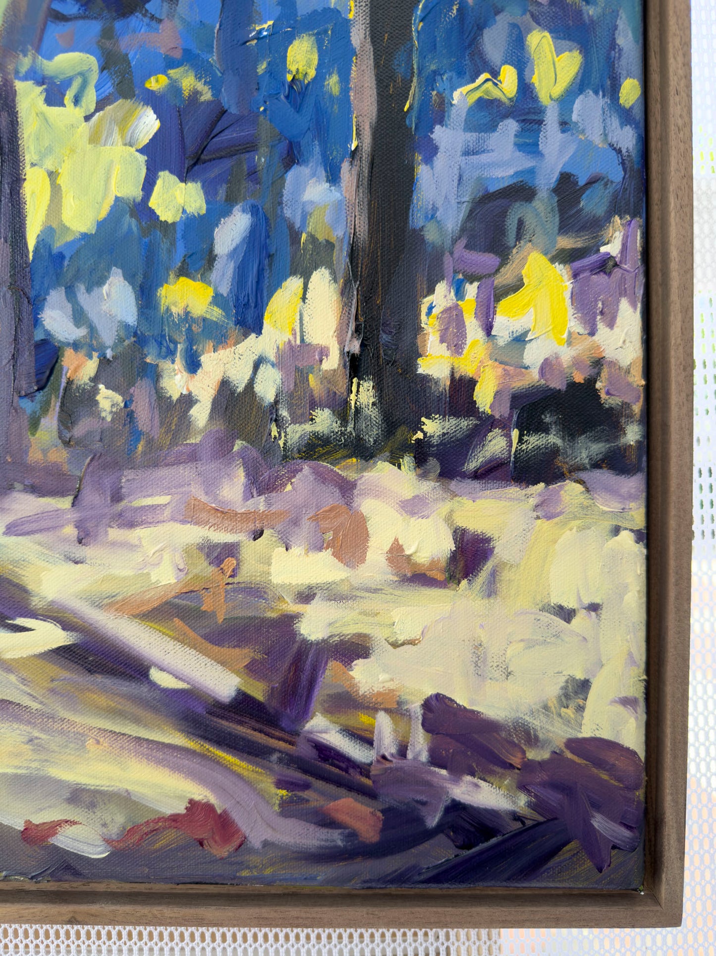 Golden Hour - Abstract Landscape Painting - 31x25 inches