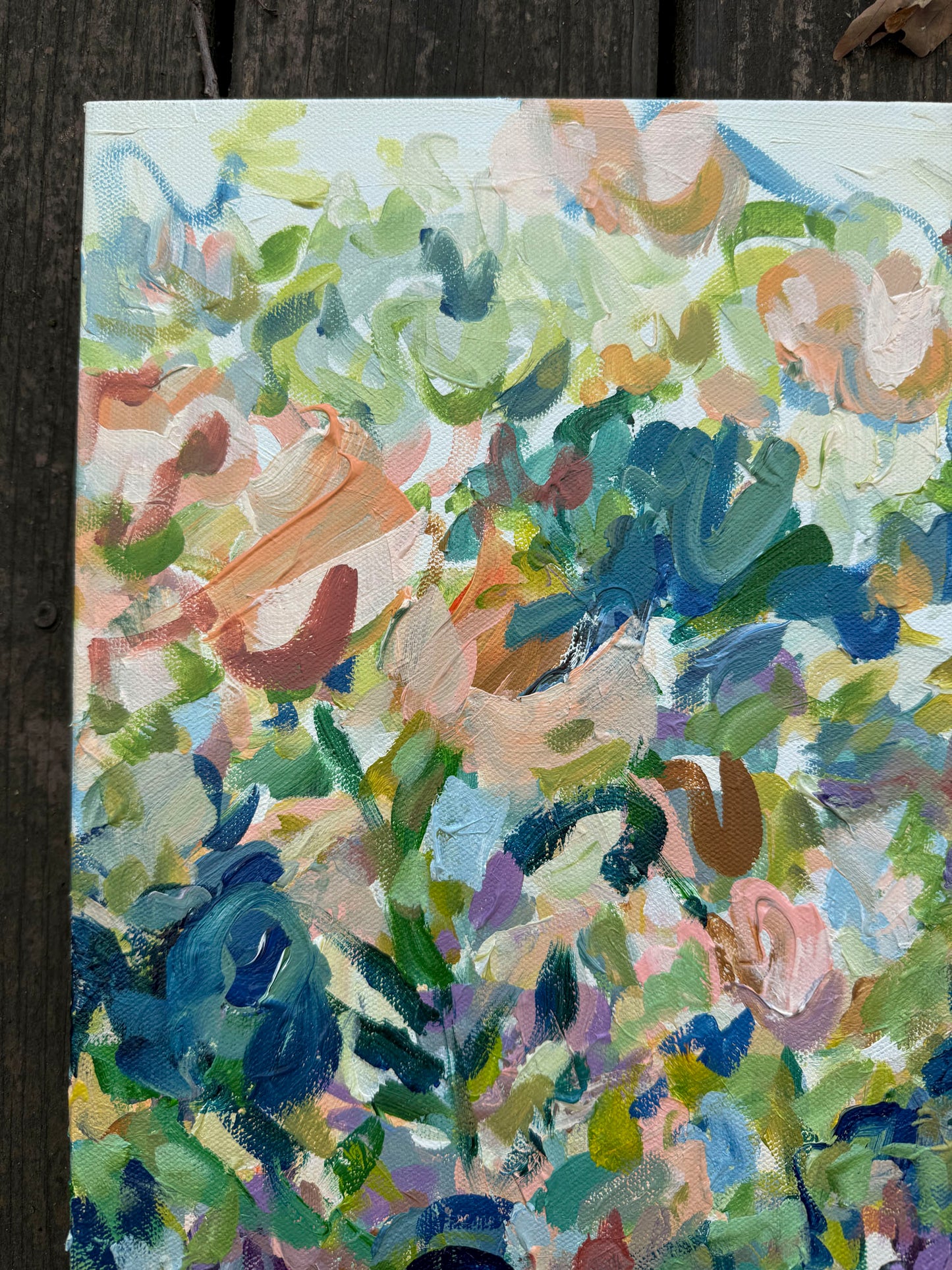 Growth - Abstract Floral Painting 18x24in