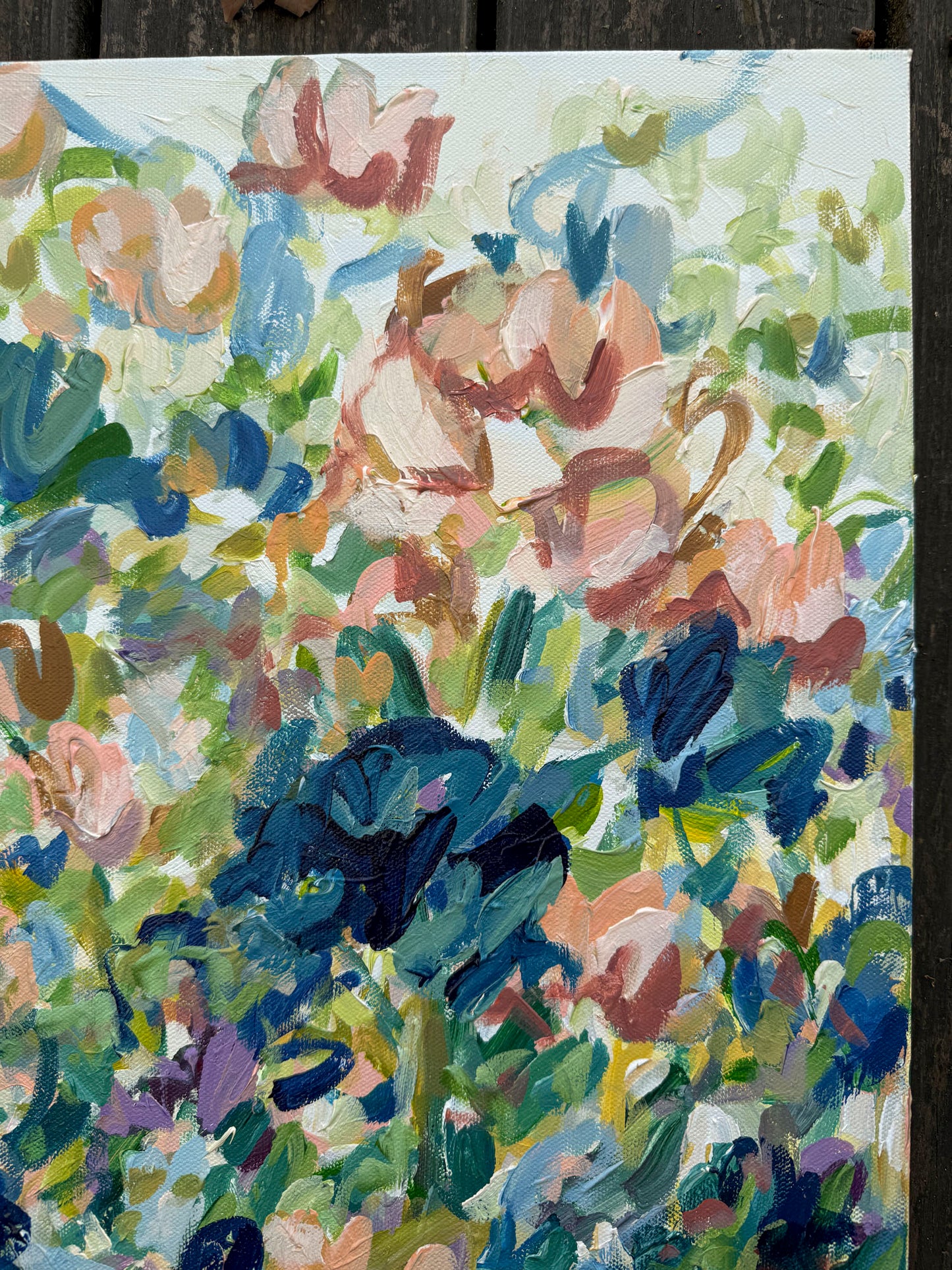 Growth - Abstract Floral Painting 18x24in