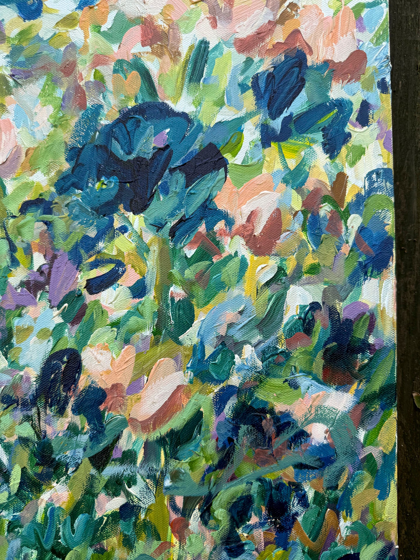 Growth - Abstract Floral Painting 18x24in