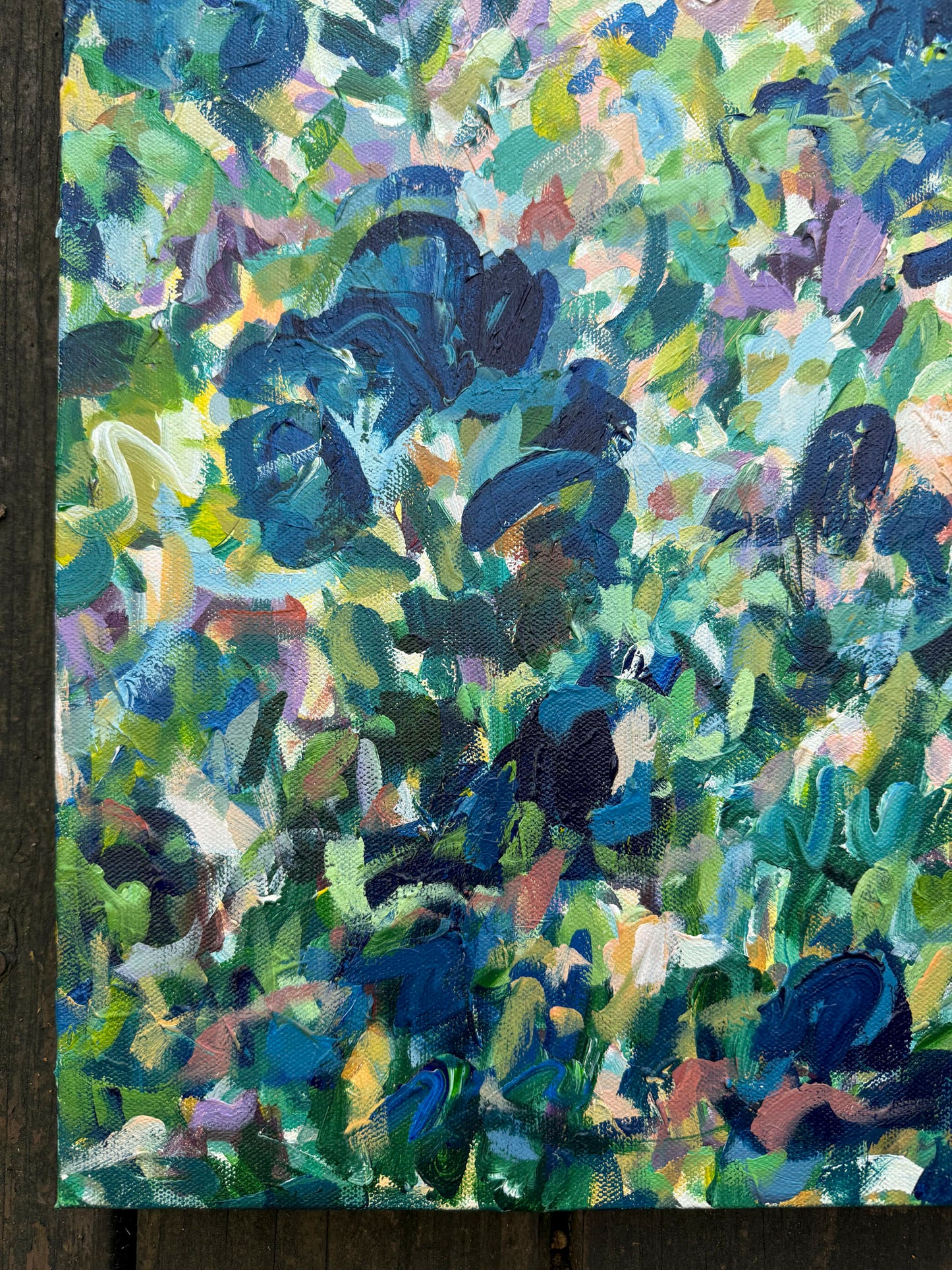 Growth - Abstract Floral Painting 18x24in