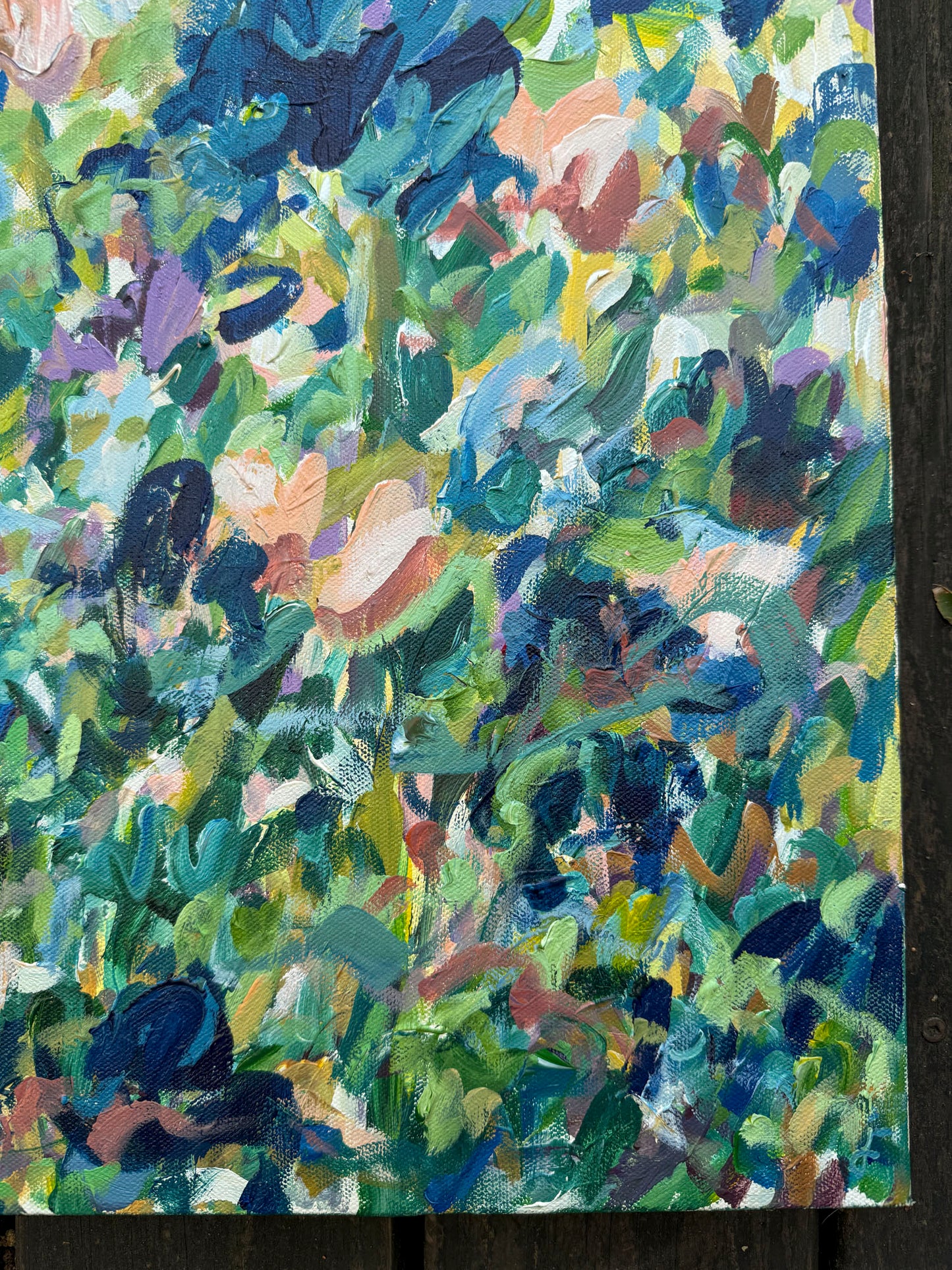 Growth - Abstract Floral Painting 18x24in