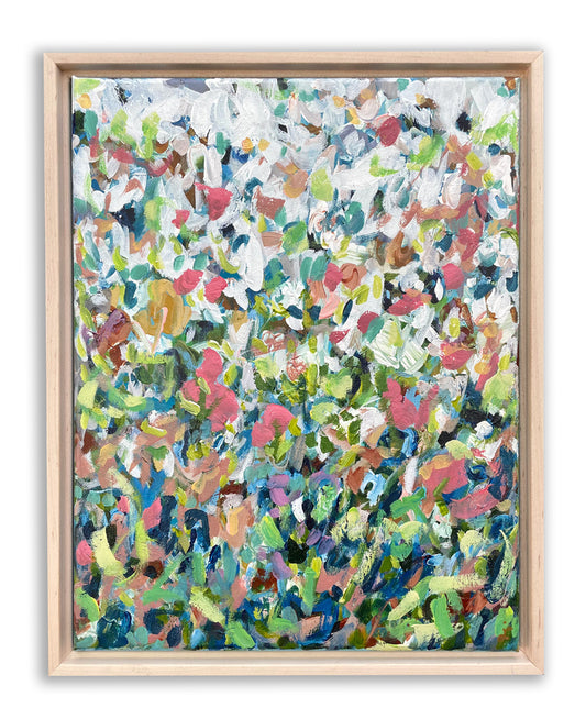 Free - Abstract Floral Painting - 12x15in