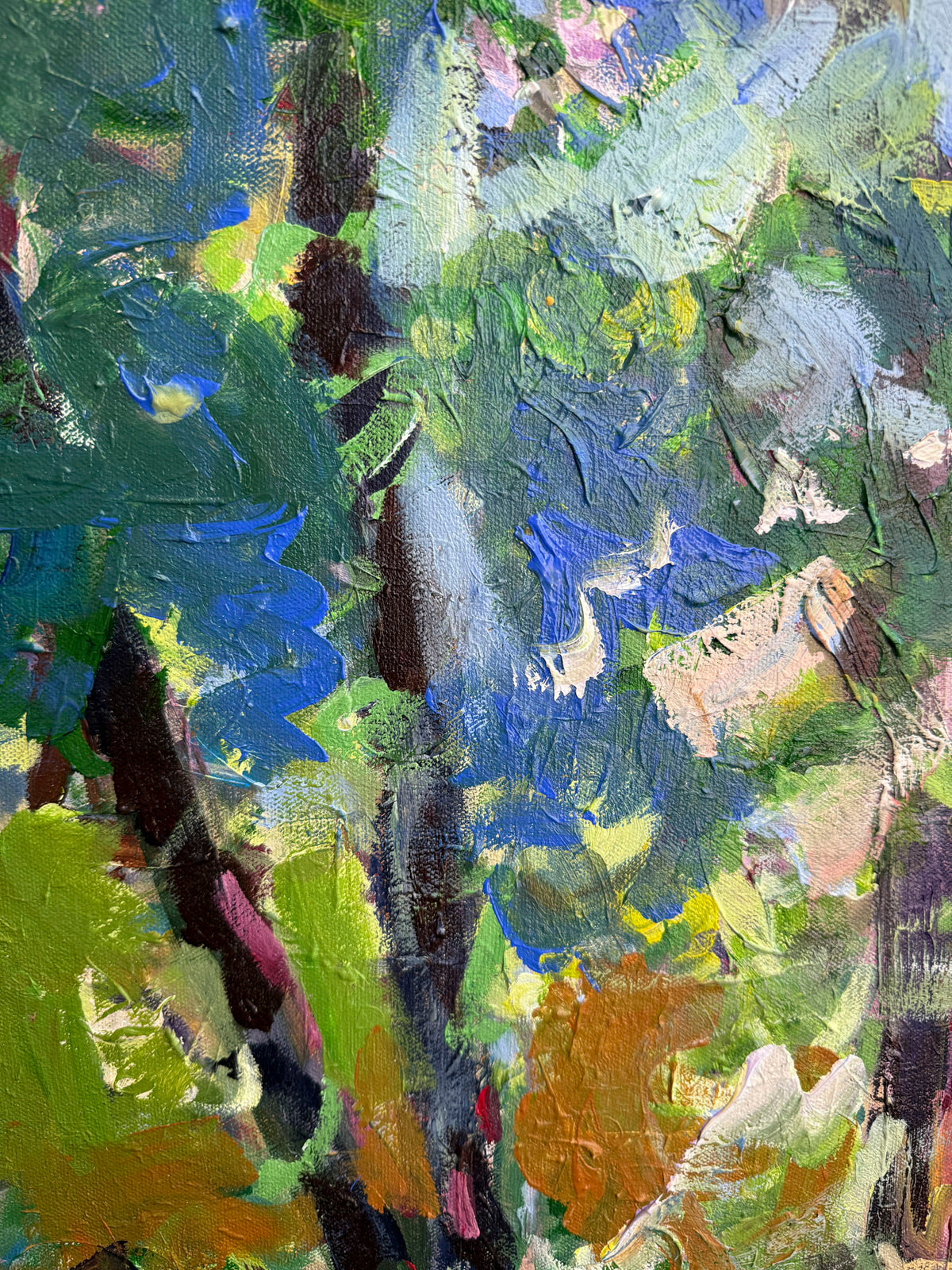 Light Wins - Abstract Landscape Painting - 36x36 inches