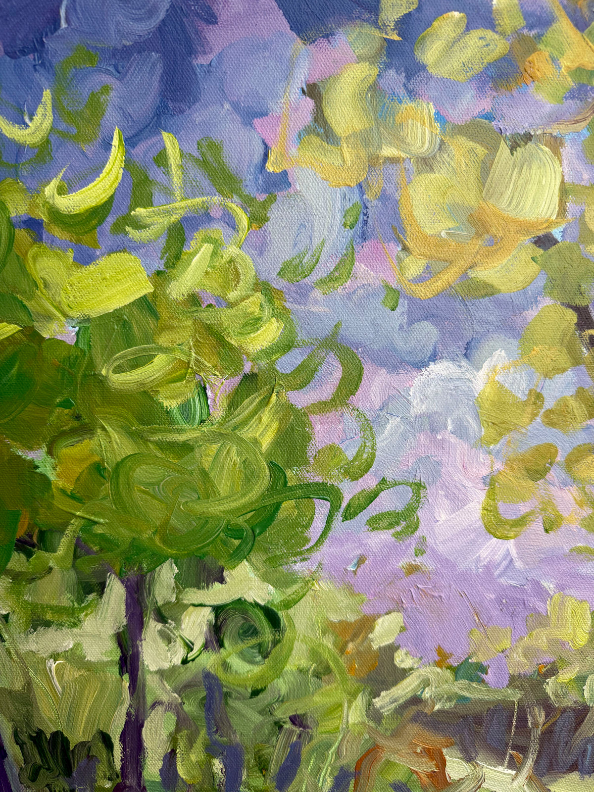 Sweet Water- Abstract Landscape Painting - 25x31 inches
