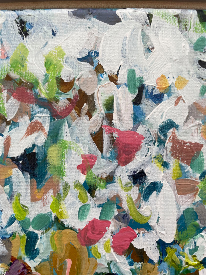 Free - Abstract Floral Painting - 12x15in