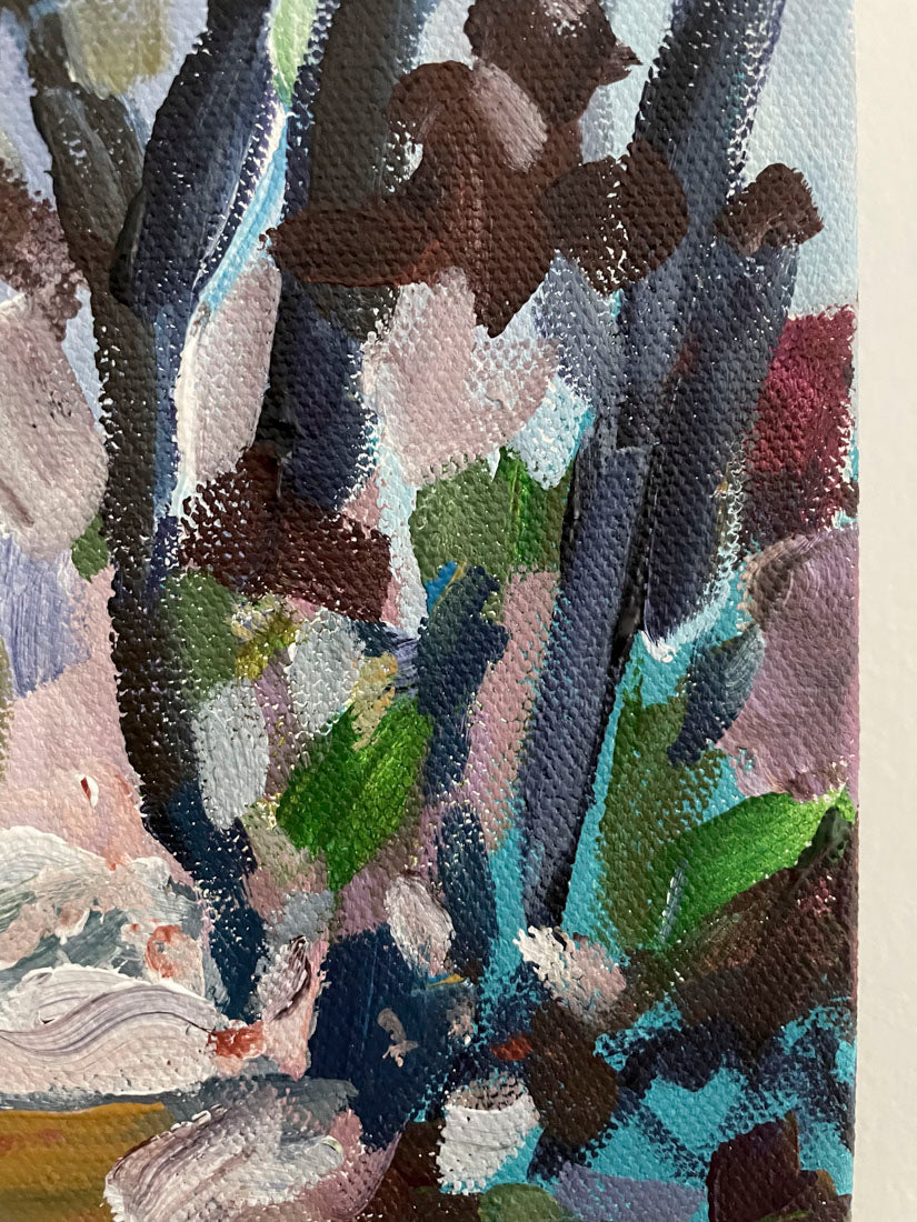 Nature in Color - Abstract Landscape Painting 8x8in