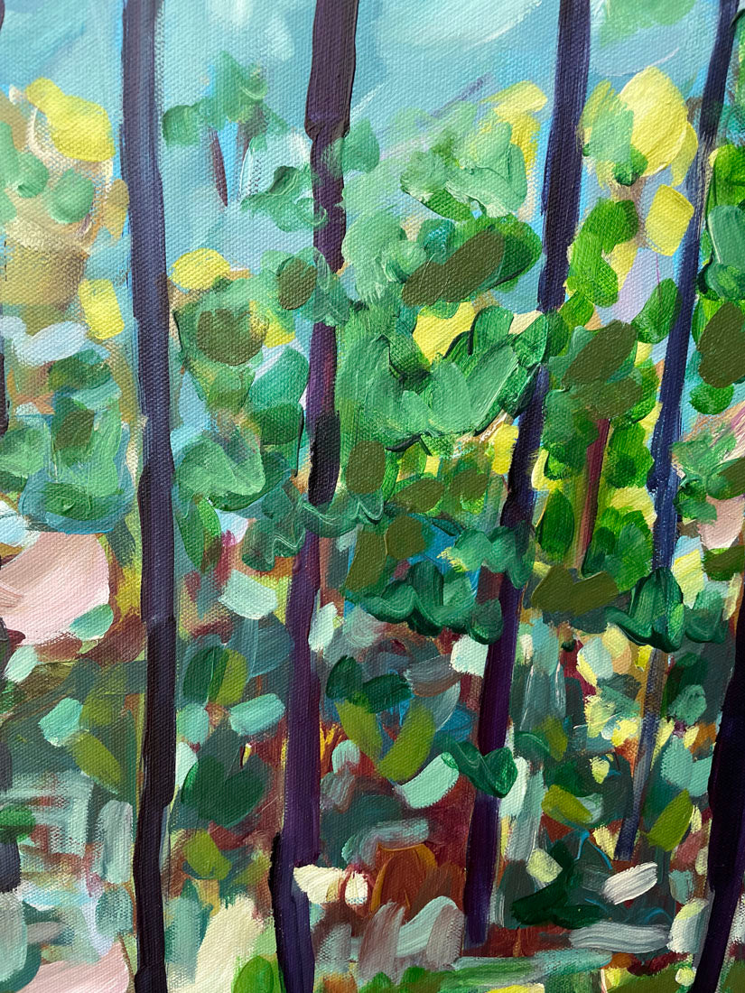 Seeing Through - Abstract Landscape Painting - 37x25in