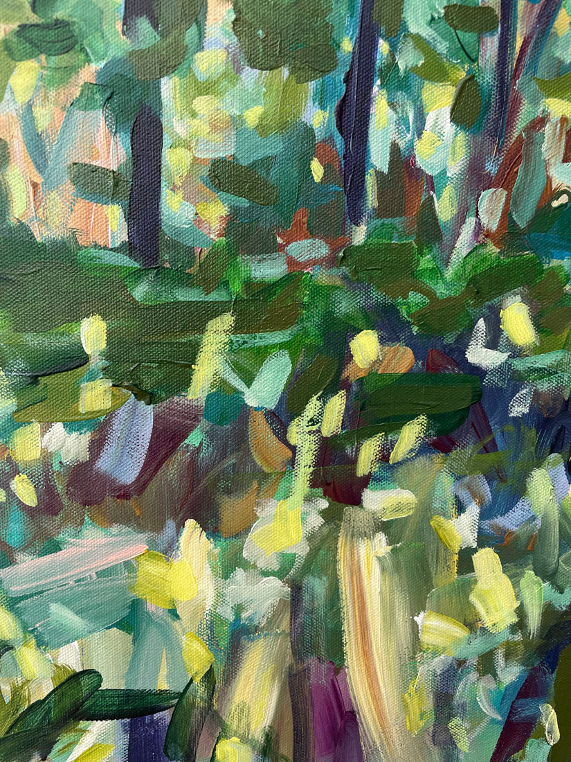 Seeing Through - Abstract Landscape Painting - 37x25in