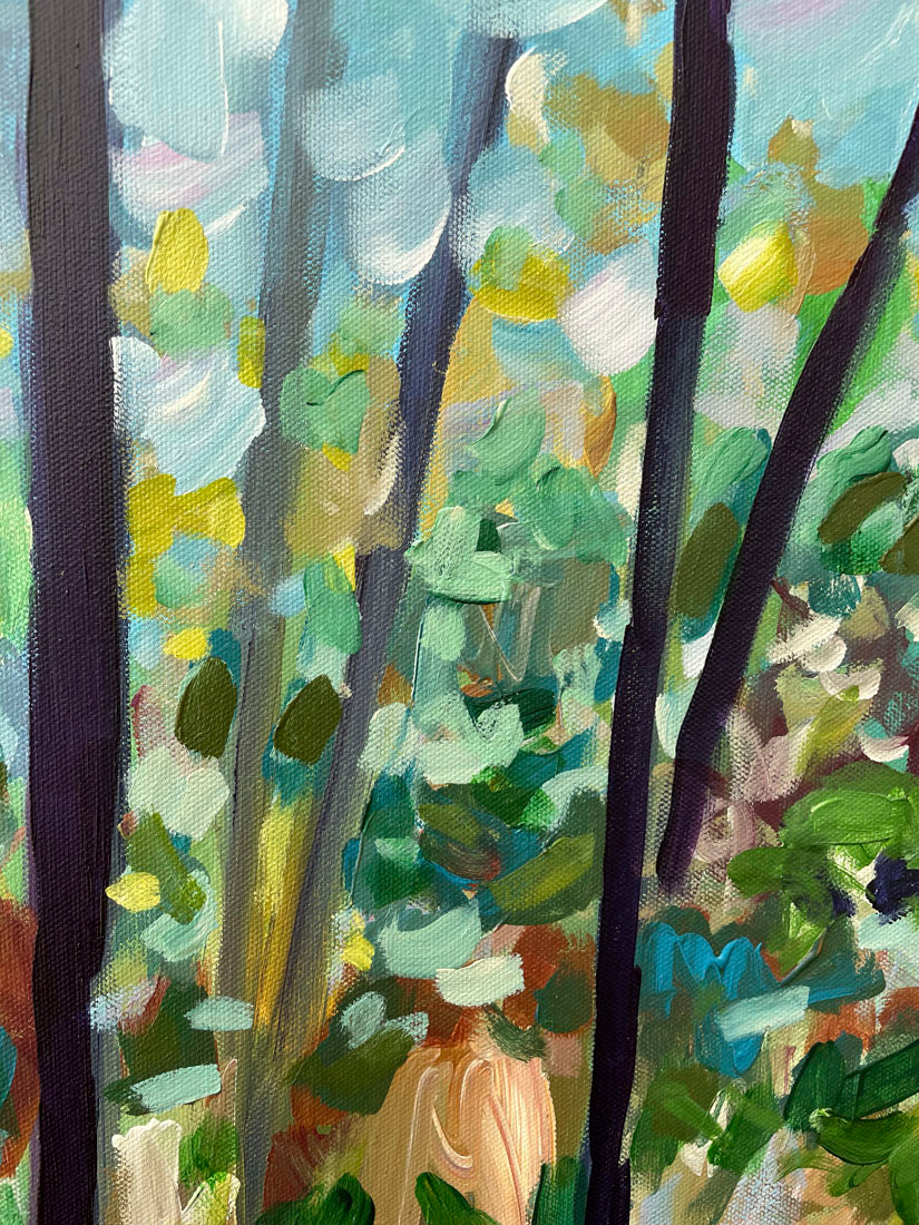 Seeing Through - Abstract Landscape Painting - 37x25in