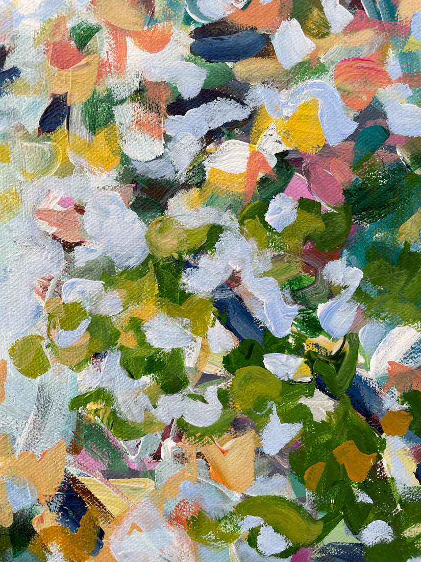 Looking Up - Abstract Landscape Painting - 24x24 inches