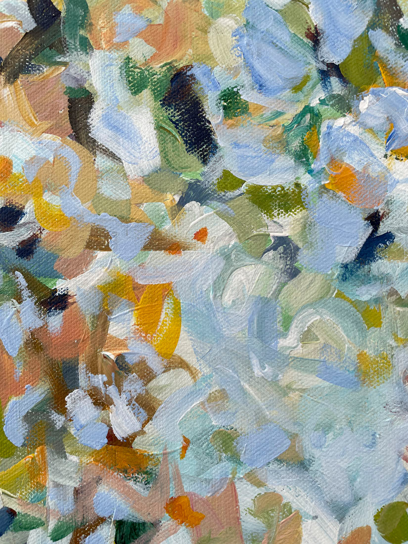 Looking Up - Abstract Landscape Painting - 24x24 inches