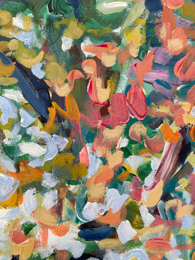Looking Up - Abstract Landscape Painting - 24x24 inches