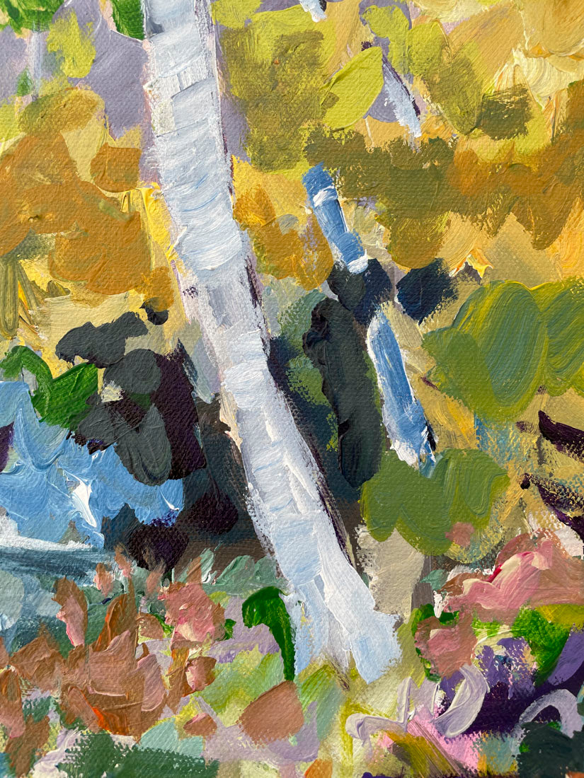 My Reflection - Abstract Landscape Painting - 25x25 inches
