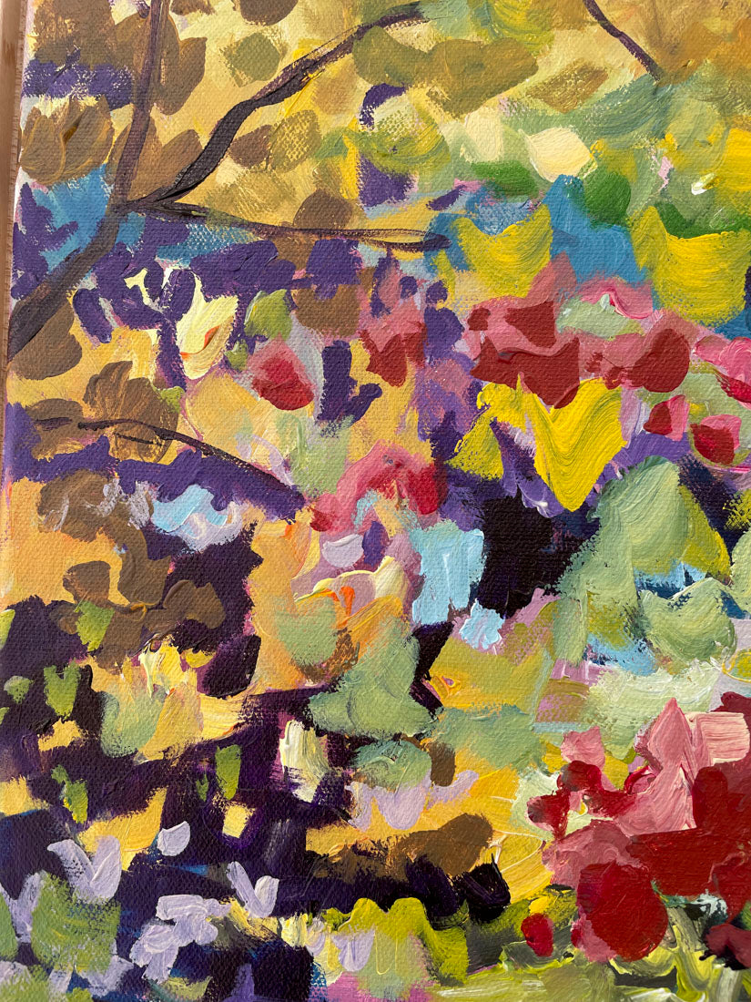 My Reflection - Abstract Landscape Painting - 25x25 inches