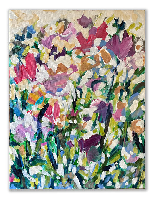 Spring Weather - Abstract Painting - 9x12 inches