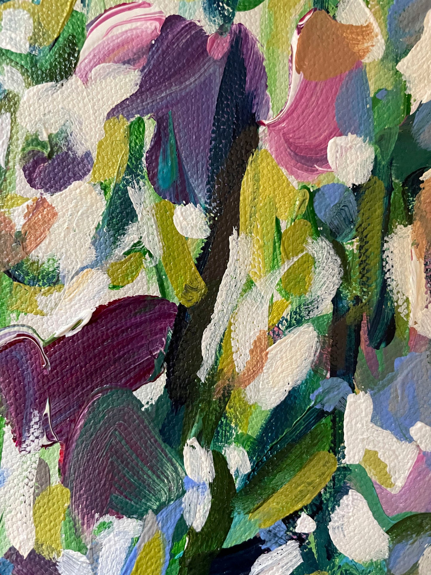 Spring Weather - Abstract Painting - 9x12 inches