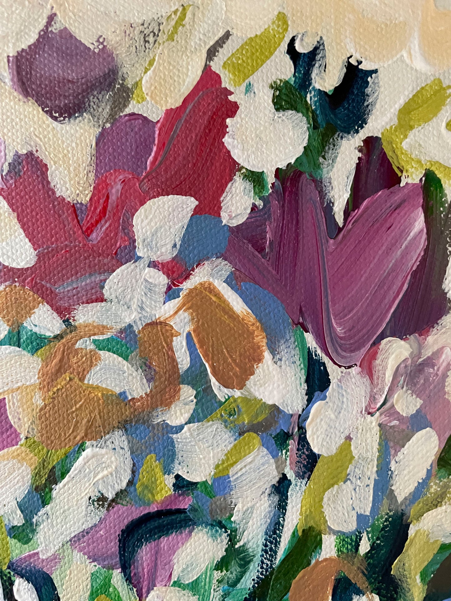 Spring Weather - Abstract Painting - 9x12 inches