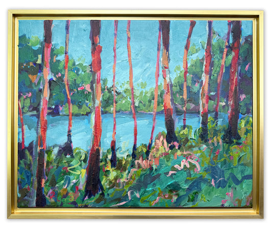 Standing Tall - Abstract Painting - 21x16 inches