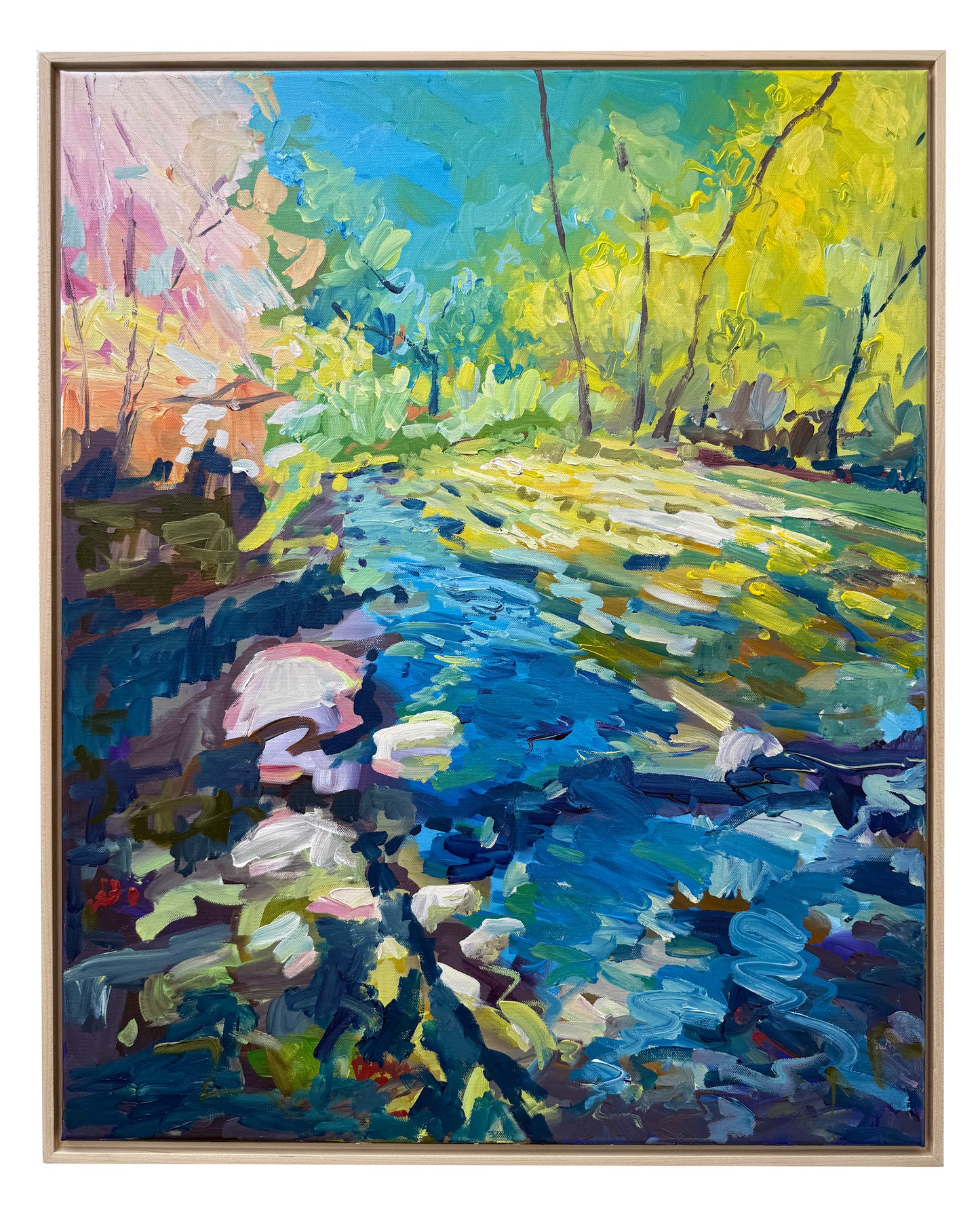 Swept Away - Abstract Landscape Painting - 25x31 inches
