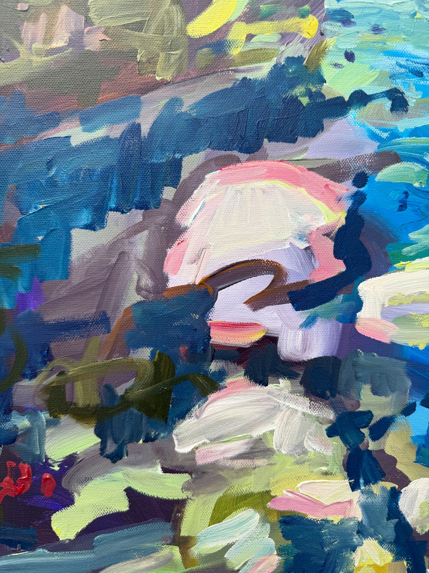 Swept Away - Abstract Landscape Painting - 25x31 inches