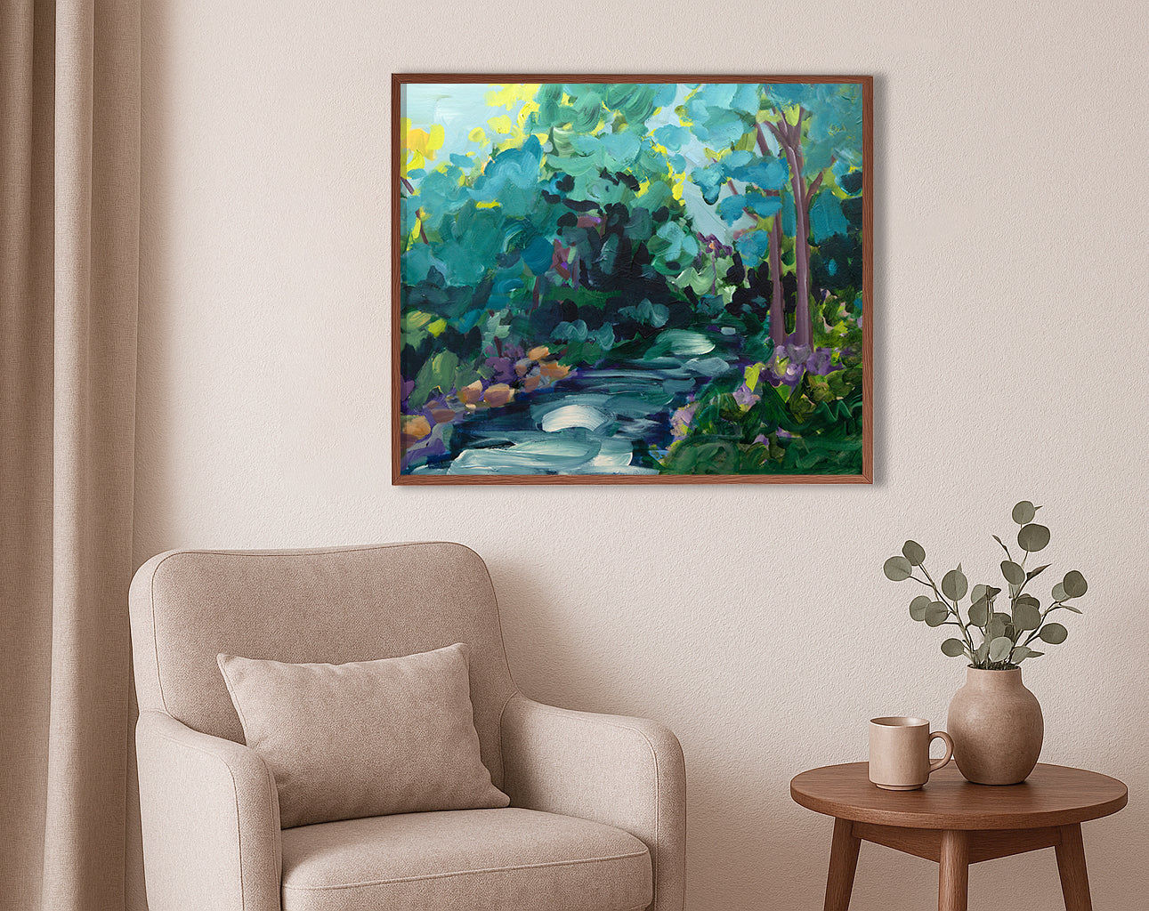 "Down By The River" Landscape Art Print