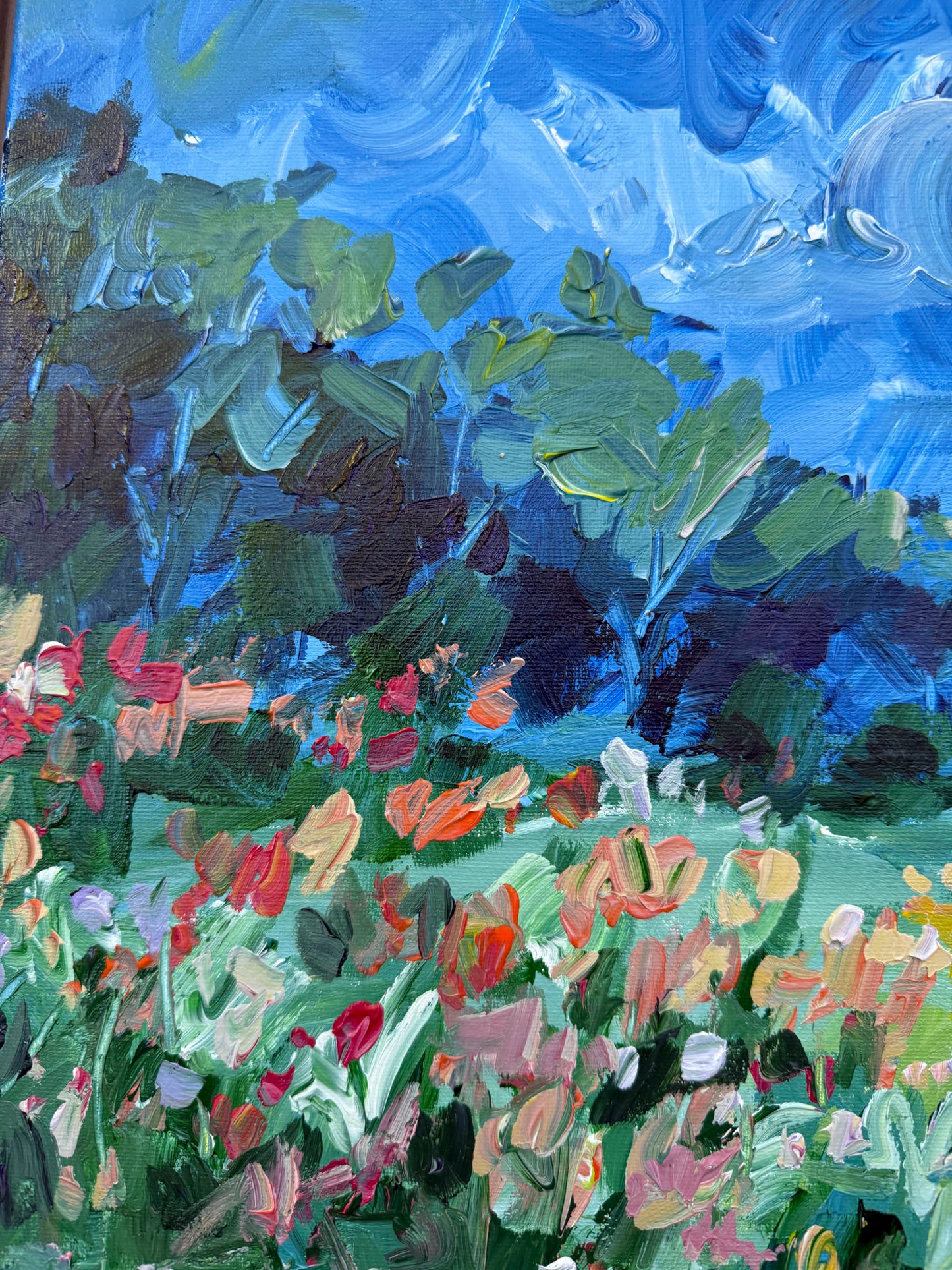 Wander - Abstract Landscape Painting - 21x17 inches