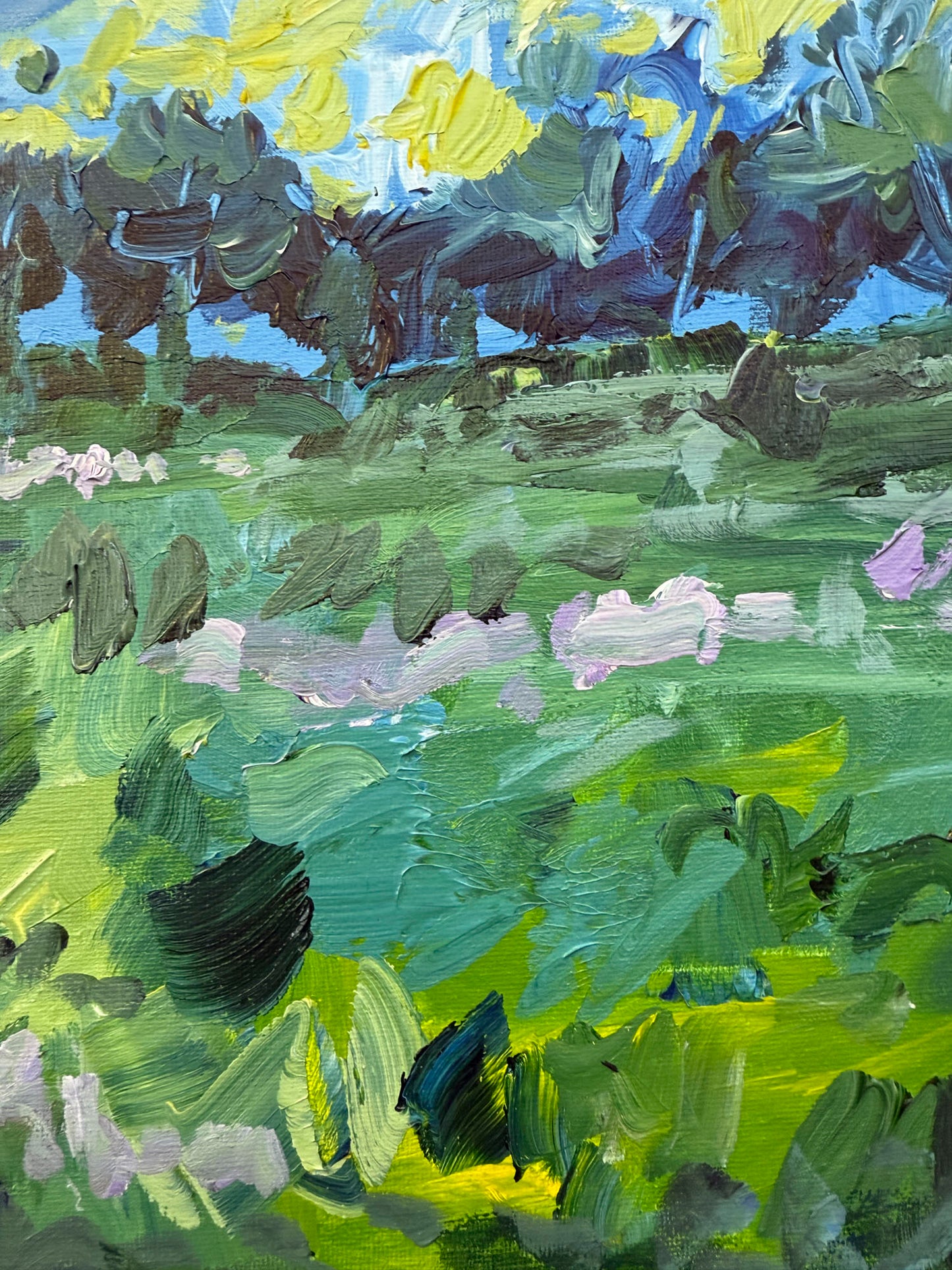 Wander - Abstract Landscape Painting - 21x17 inches