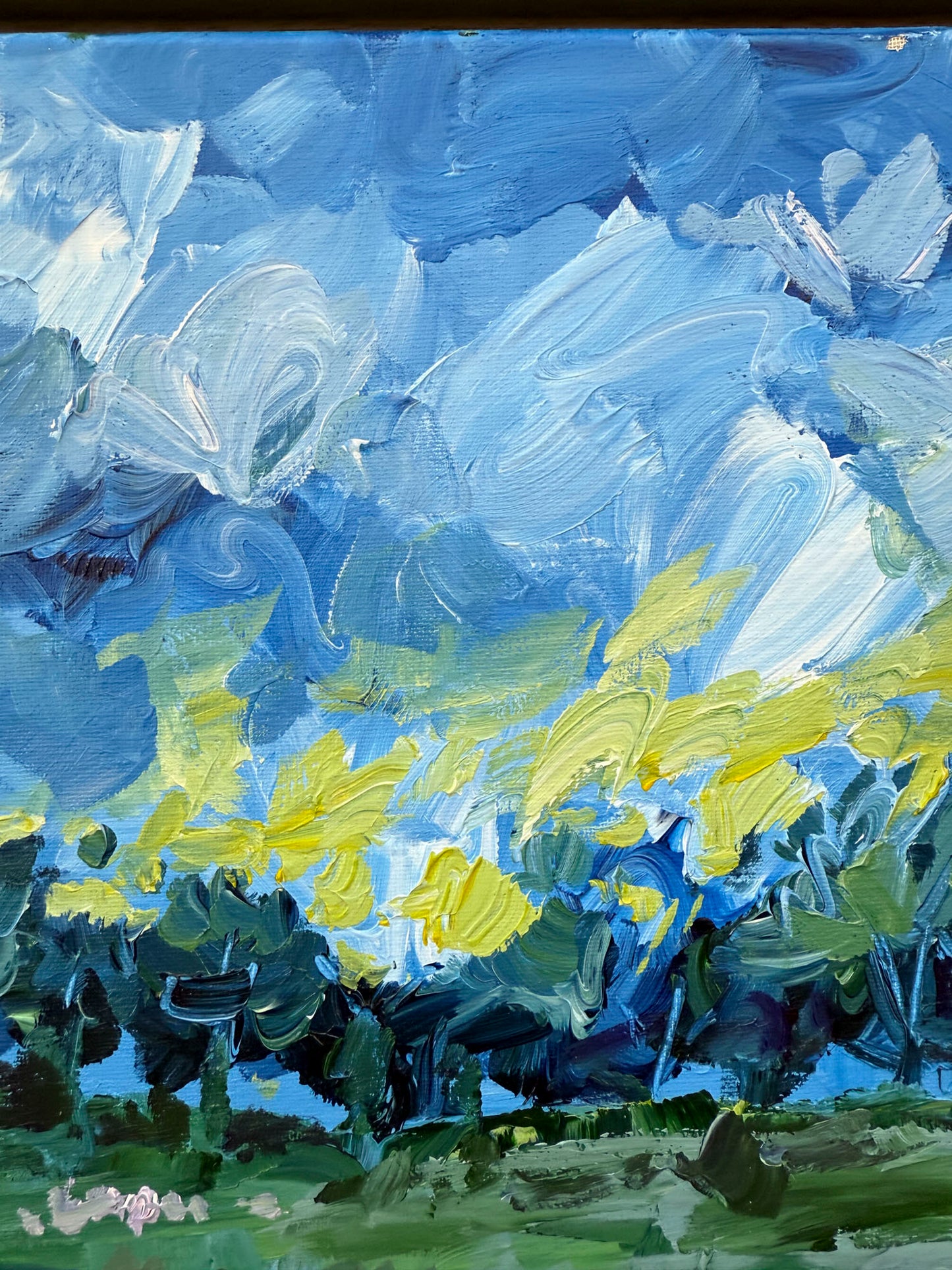 Wander - Abstract Landscape Painting - 21x17 inches