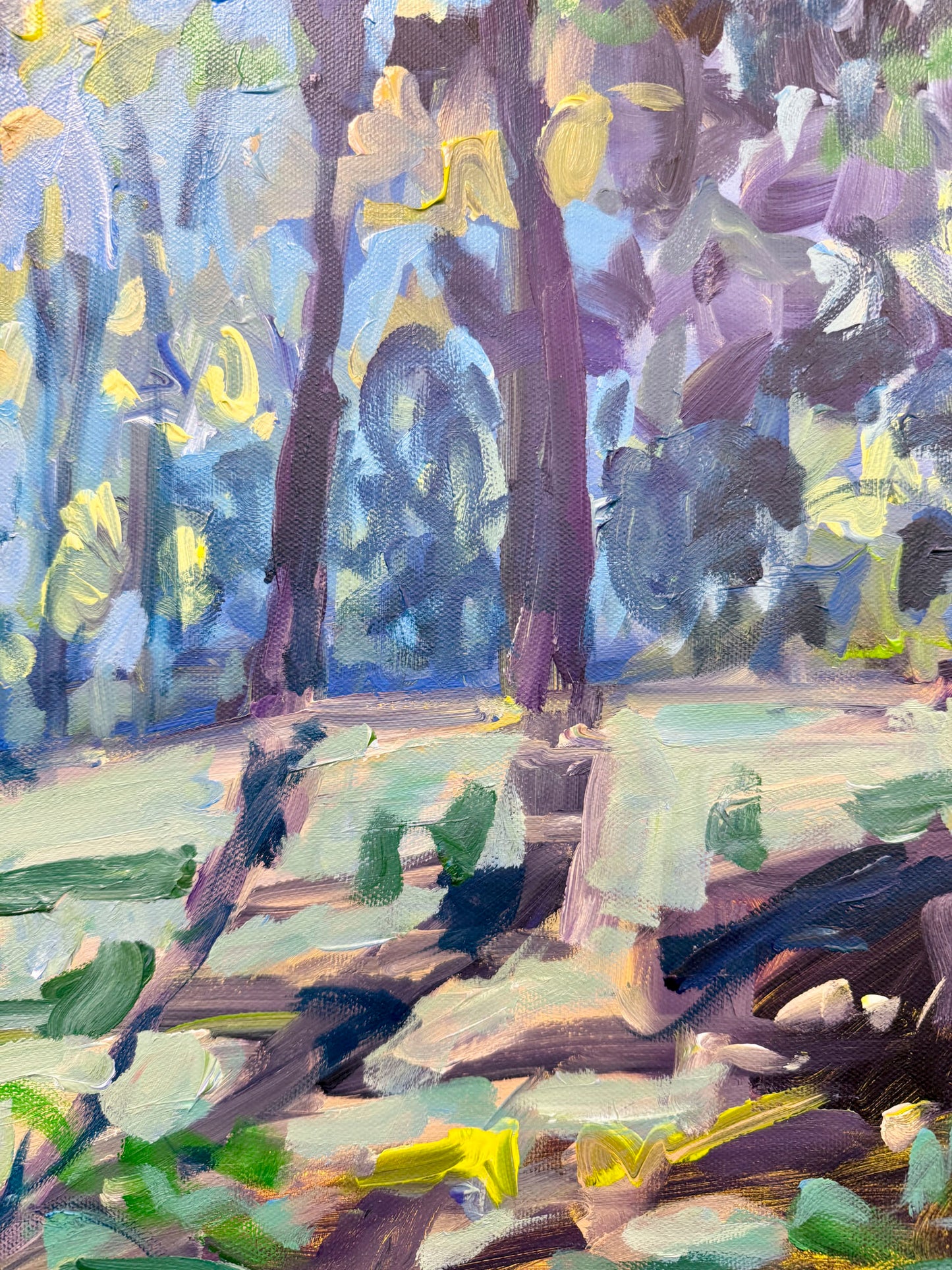 Way Through - Abstract Landscape Painting - 21x17 inches