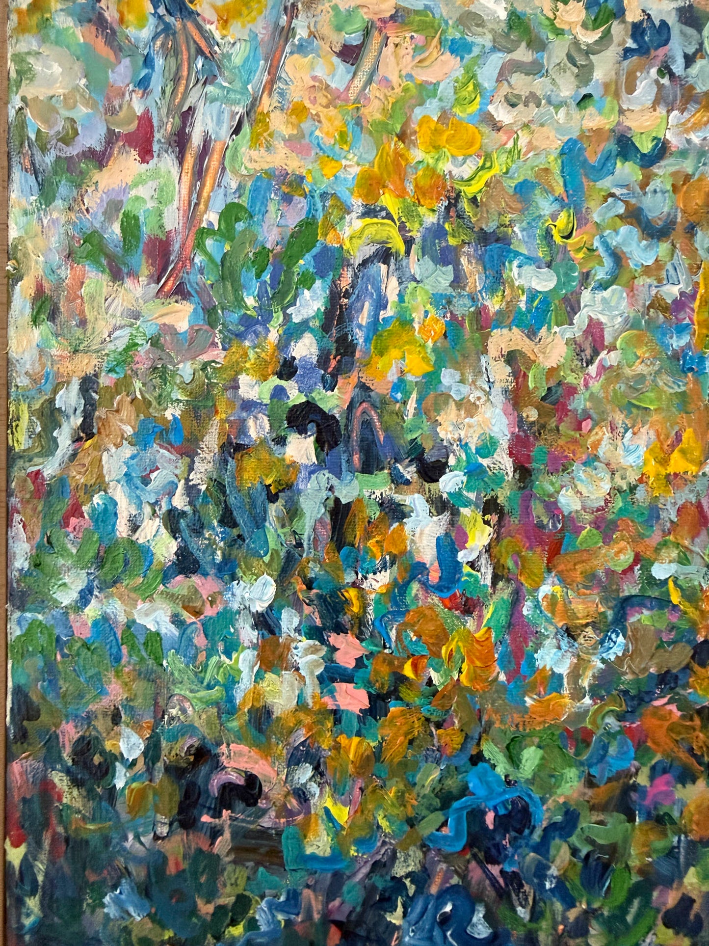 Wild Passage - Abstract Floral Painting - 12x15 inches