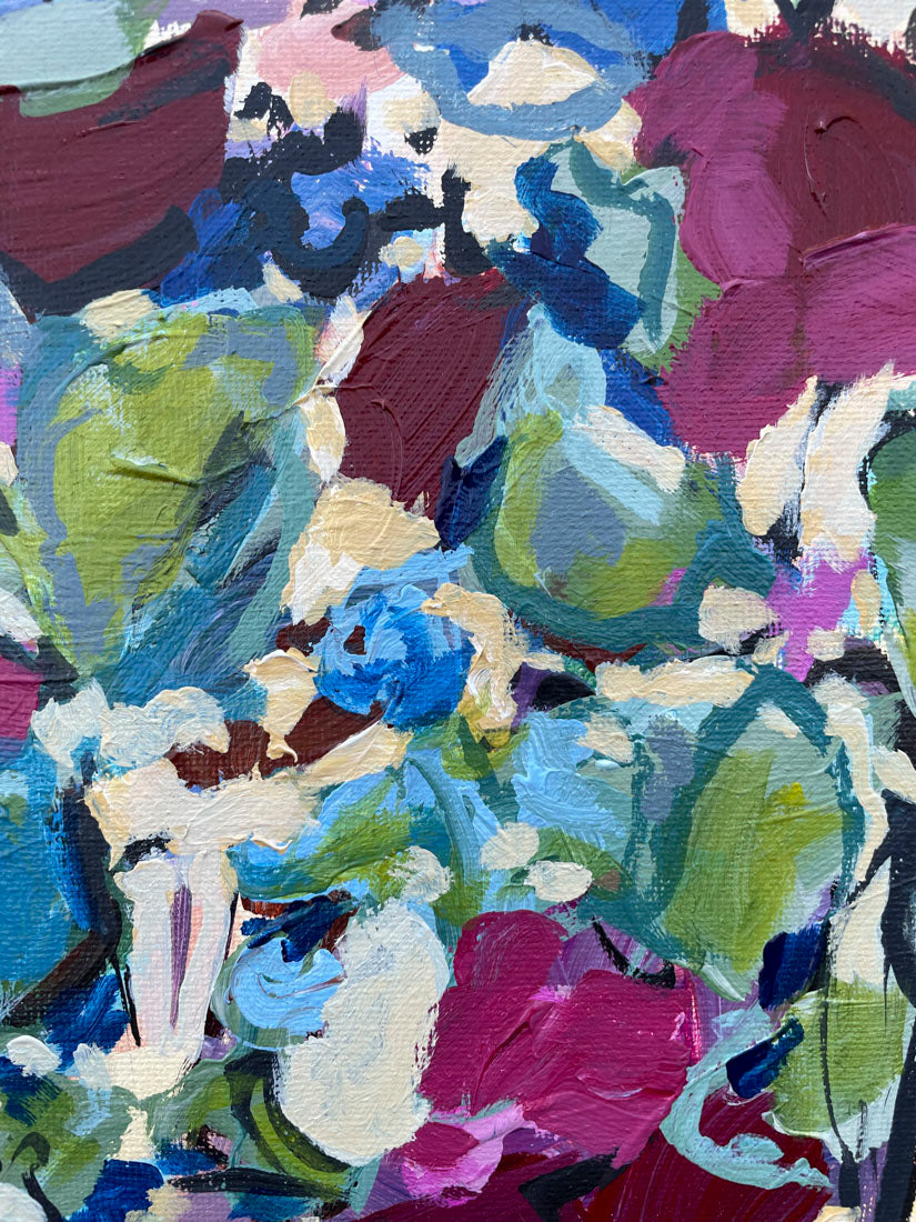 Spring is Here - Abstract Floral Painting